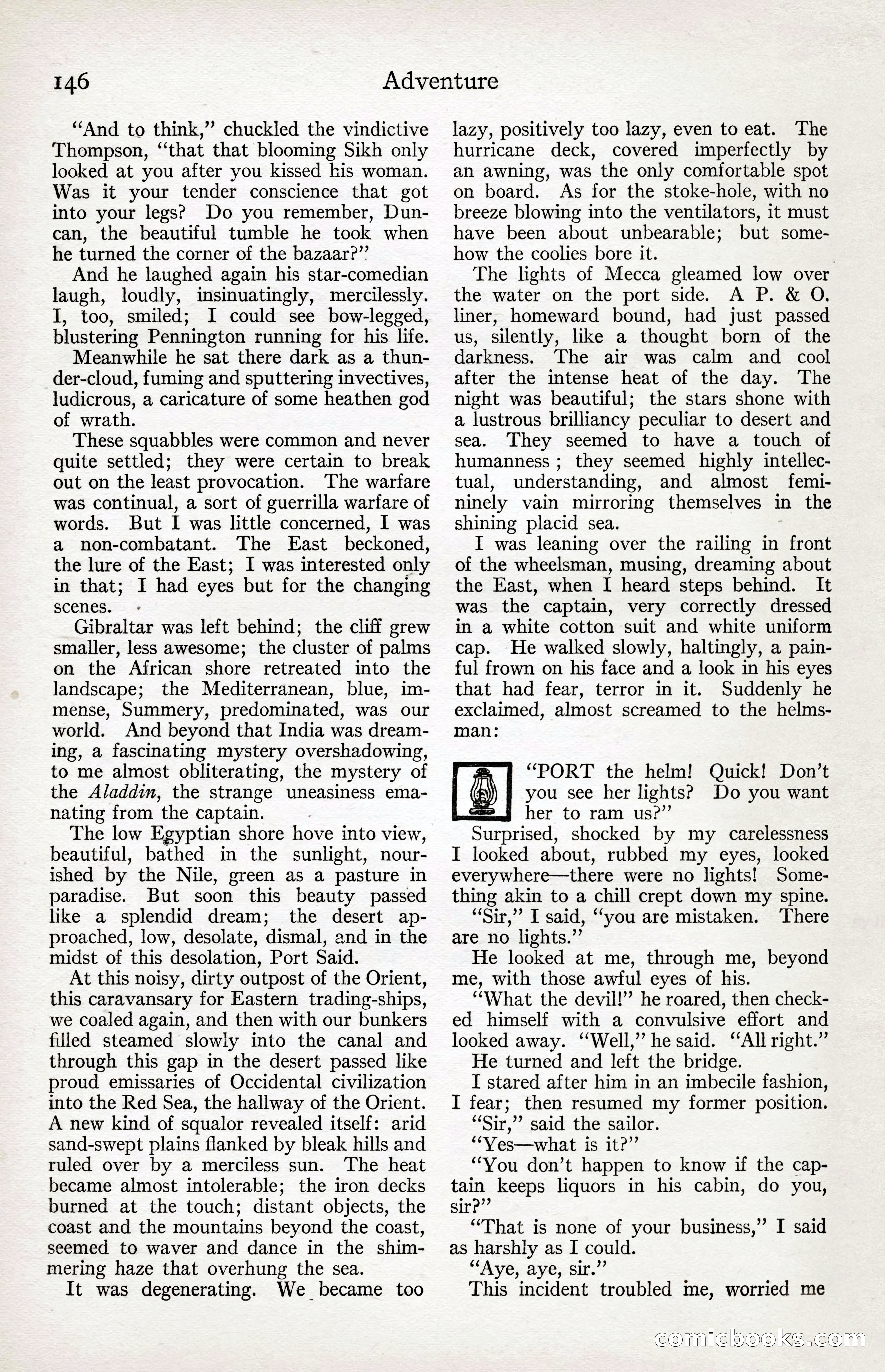 Adventure Magazine Cover, April 3, 1918 — page 148 of 194