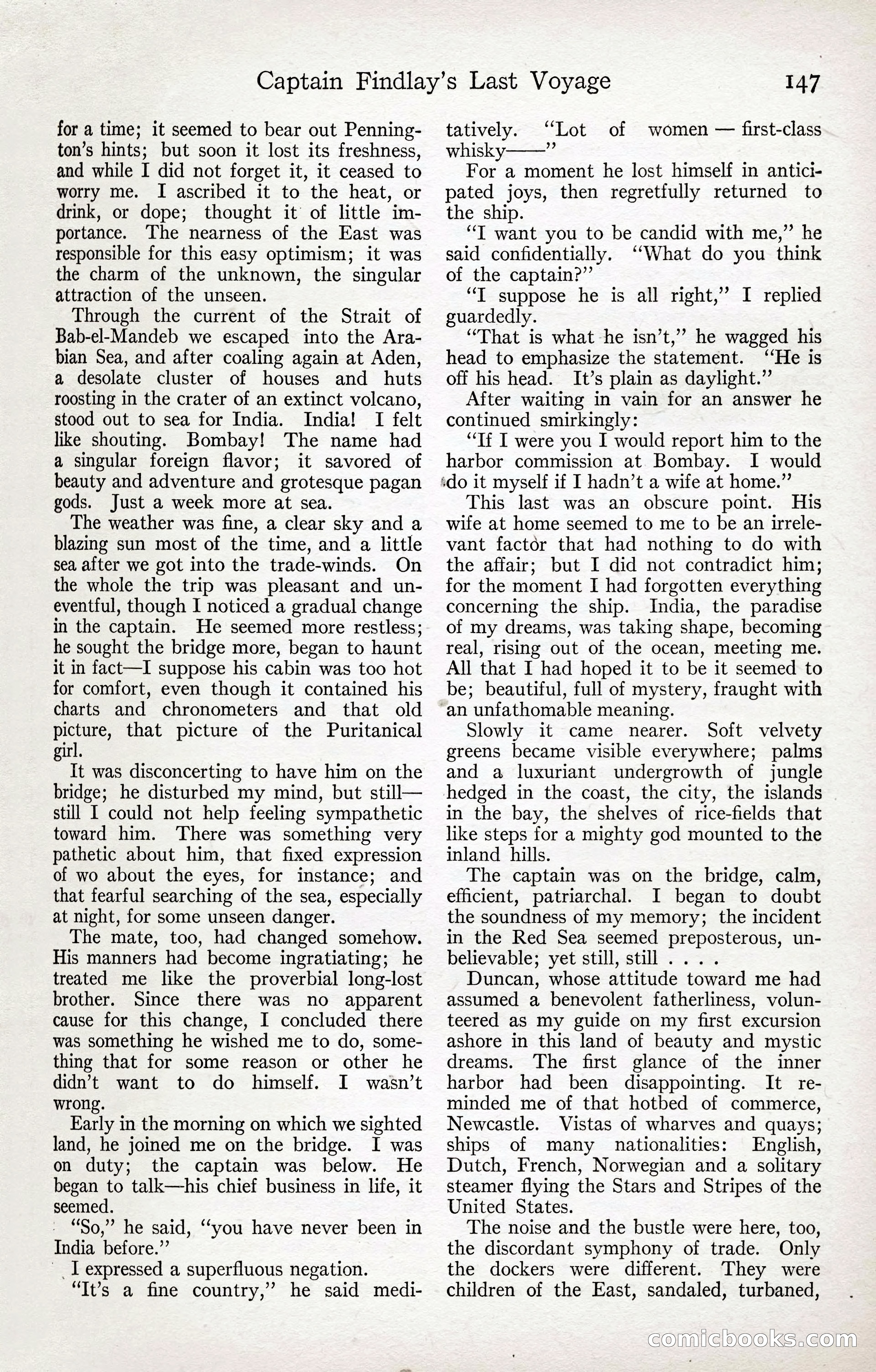 Adventure Magazine Cover, April 3, 1918 — page 149 of 194