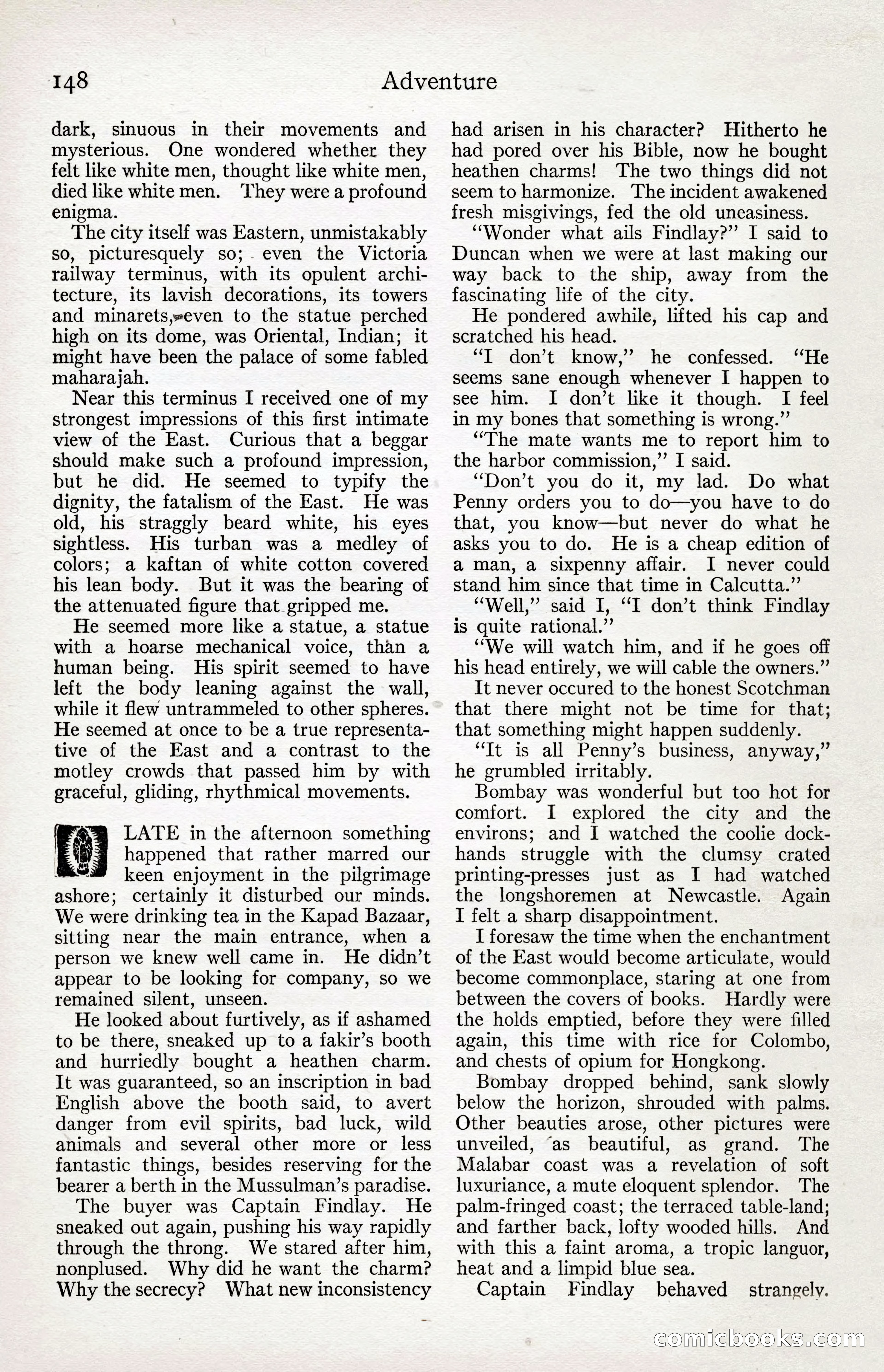 Adventure Magazine Cover, April 3, 1918 — page 150 of 194