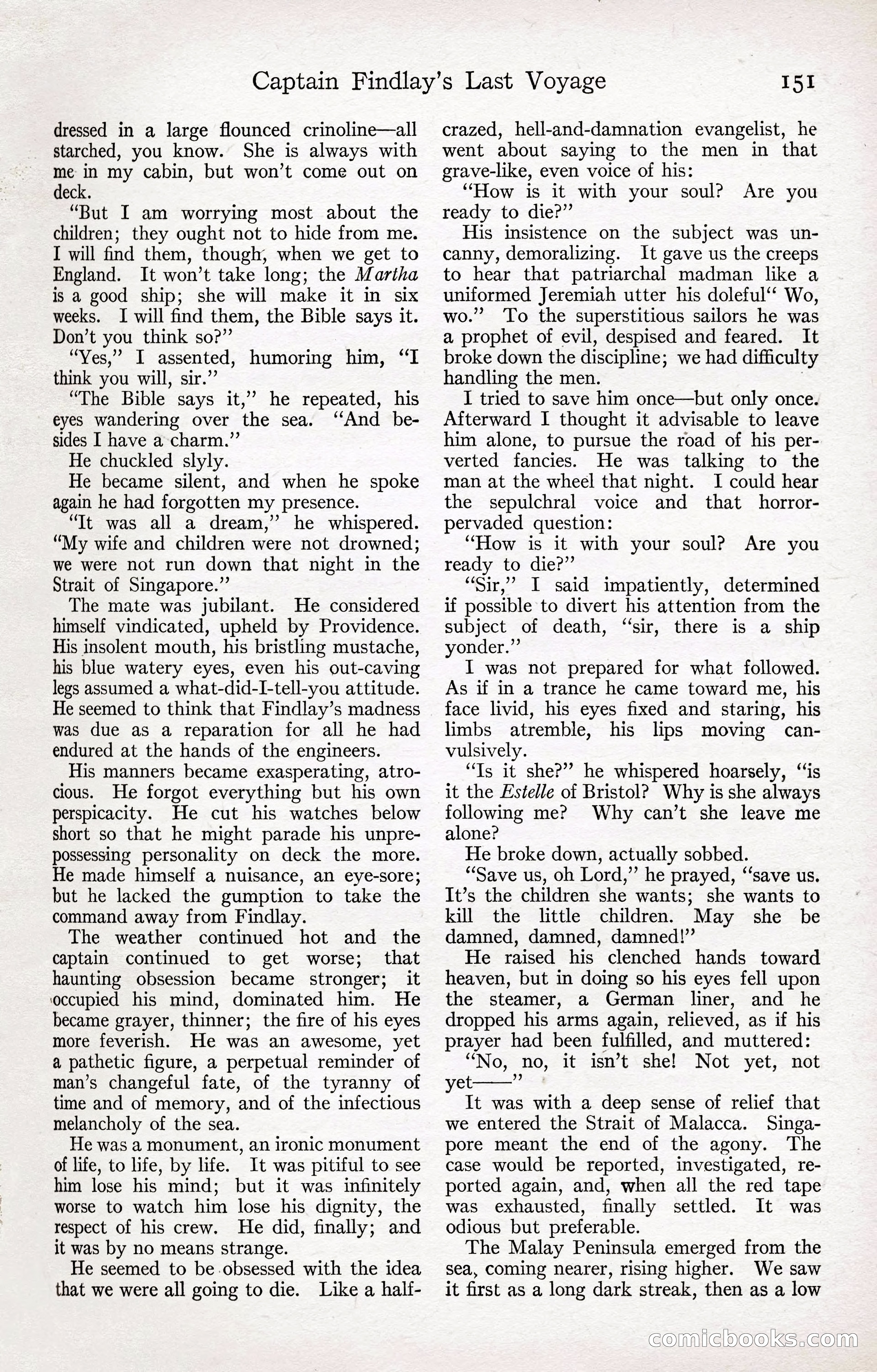 Adventure Magazine Cover, April 3, 1918 — page 153 of 194