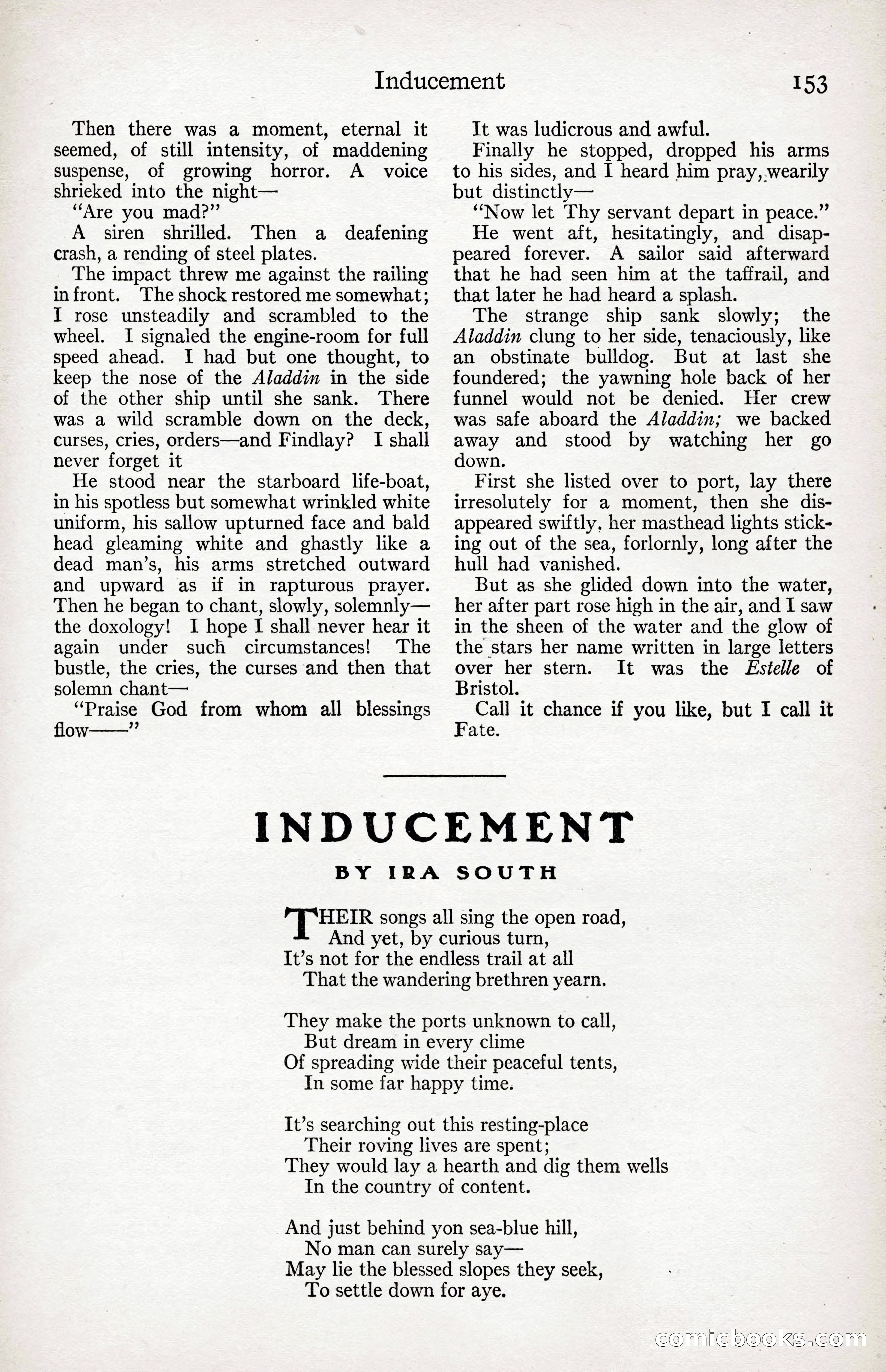 Adventure Magazine Cover, April 3, 1918 — page 155 of 194