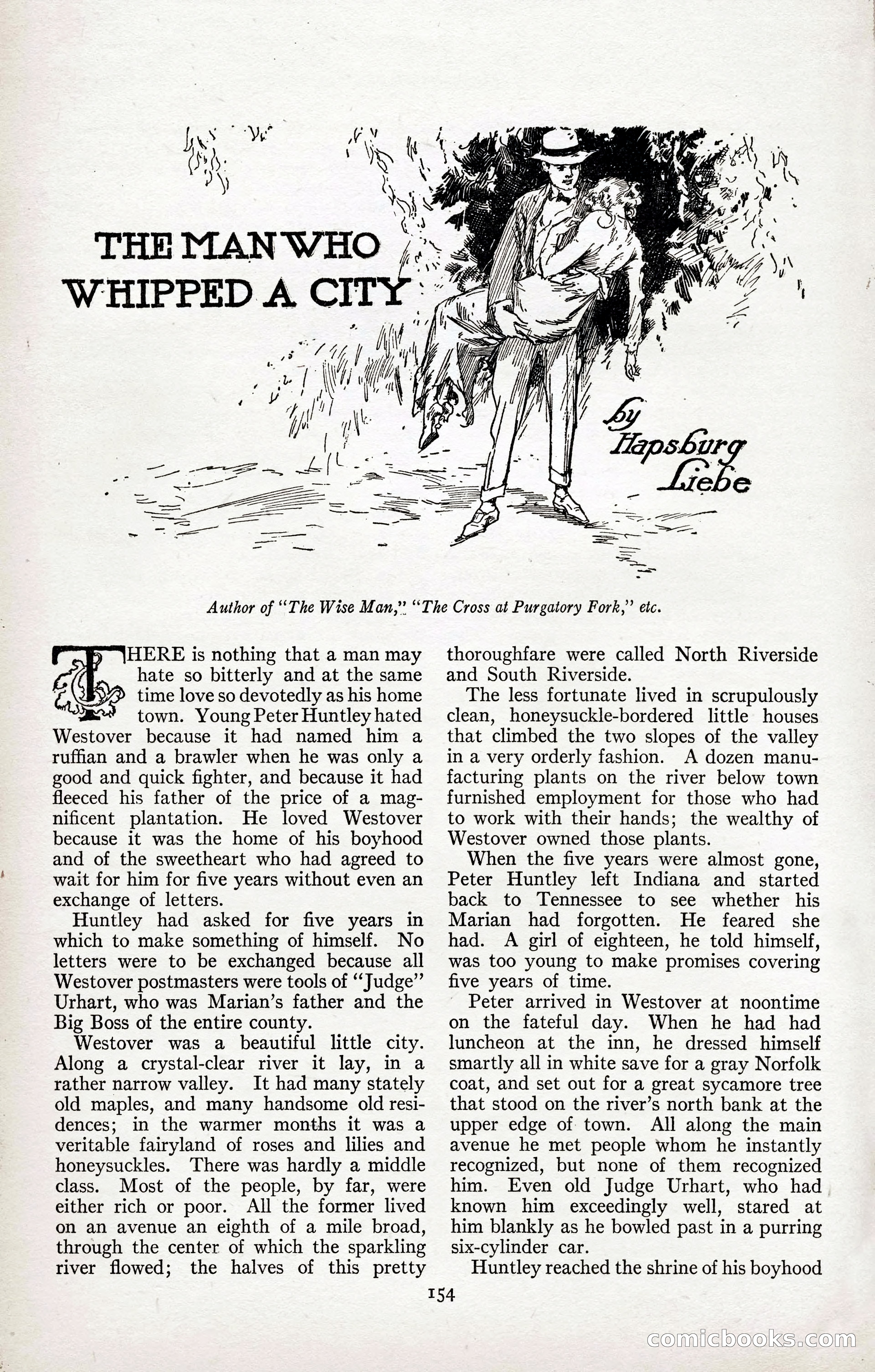 Adventure Magazine Cover, April 3, 1918 — page 156 of 194