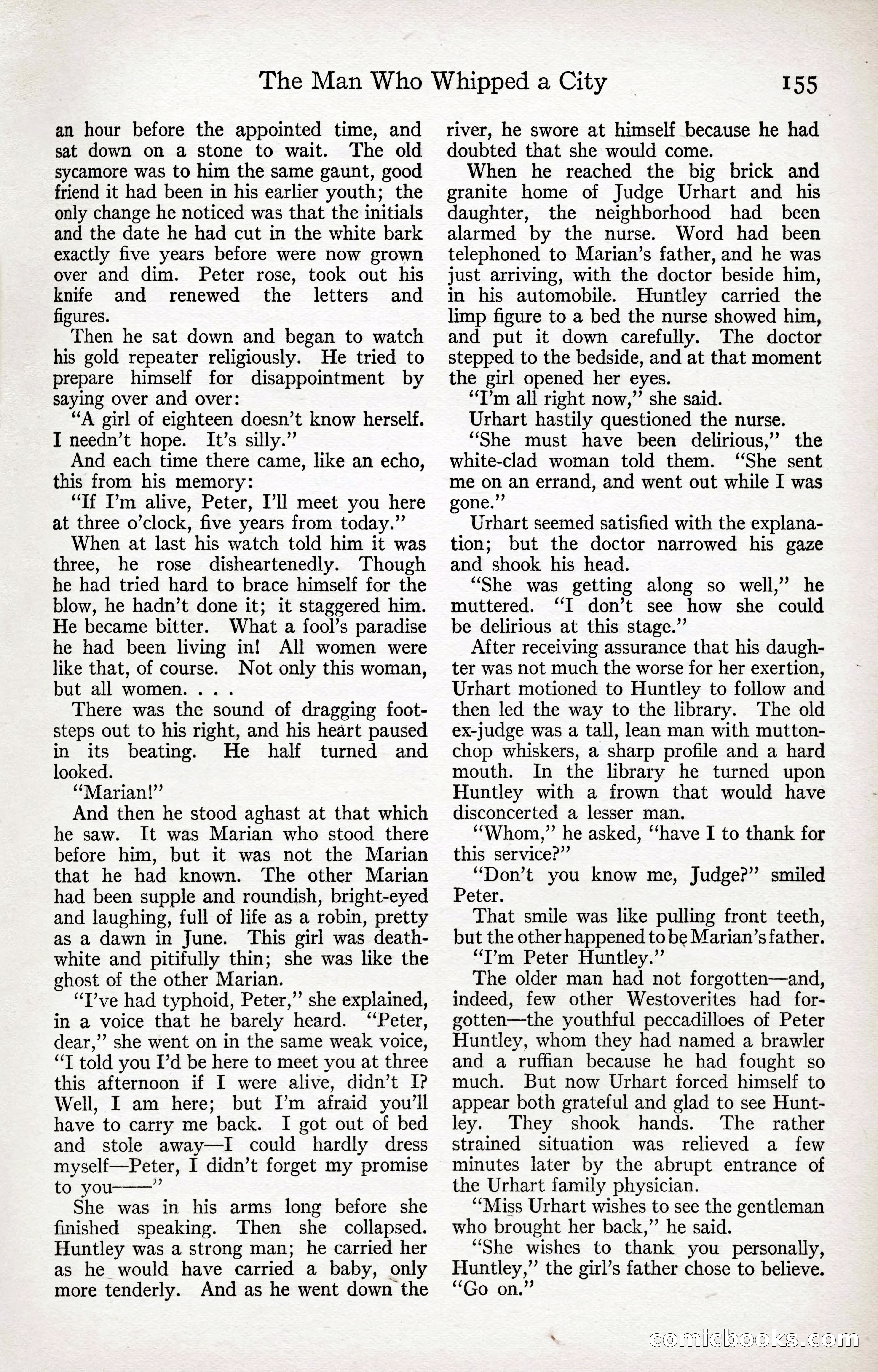 Adventure Magazine Cover, April 3, 1918 — page 157 of 194