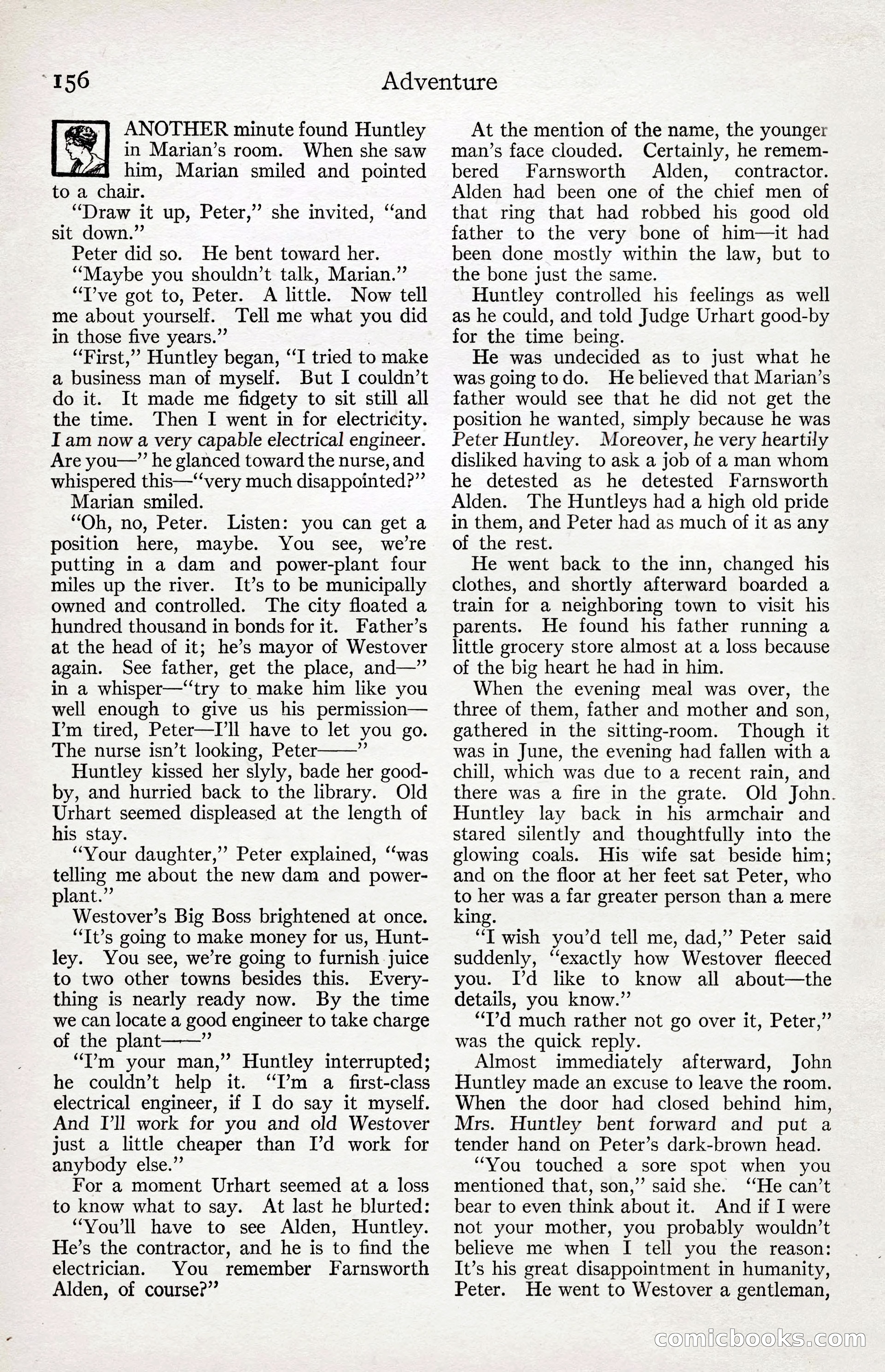 Adventure Magazine Cover, April 3, 1918 — page 158 of 194