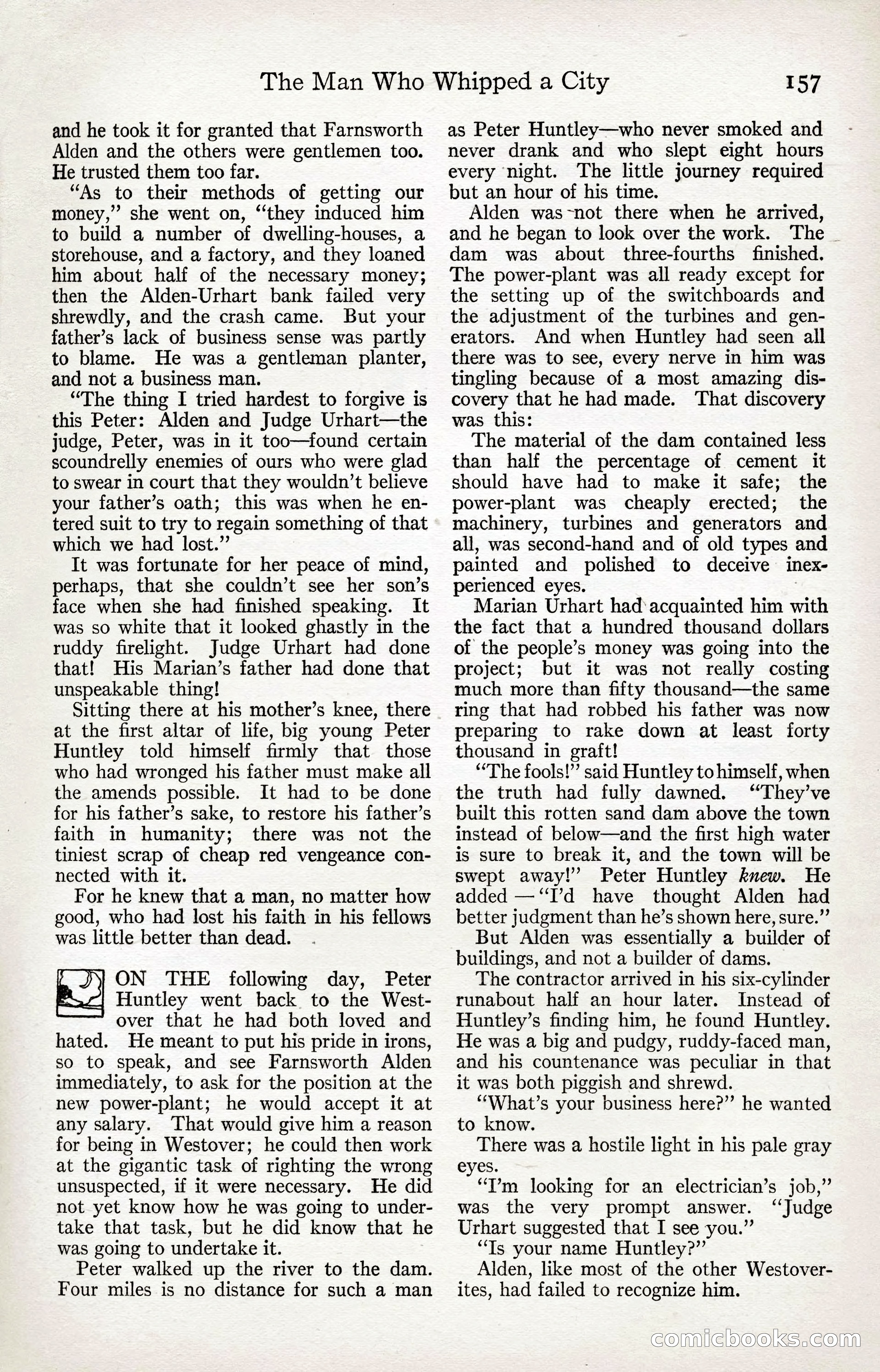 Adventure Magazine Cover, April 3, 1918 — page 159 of 194