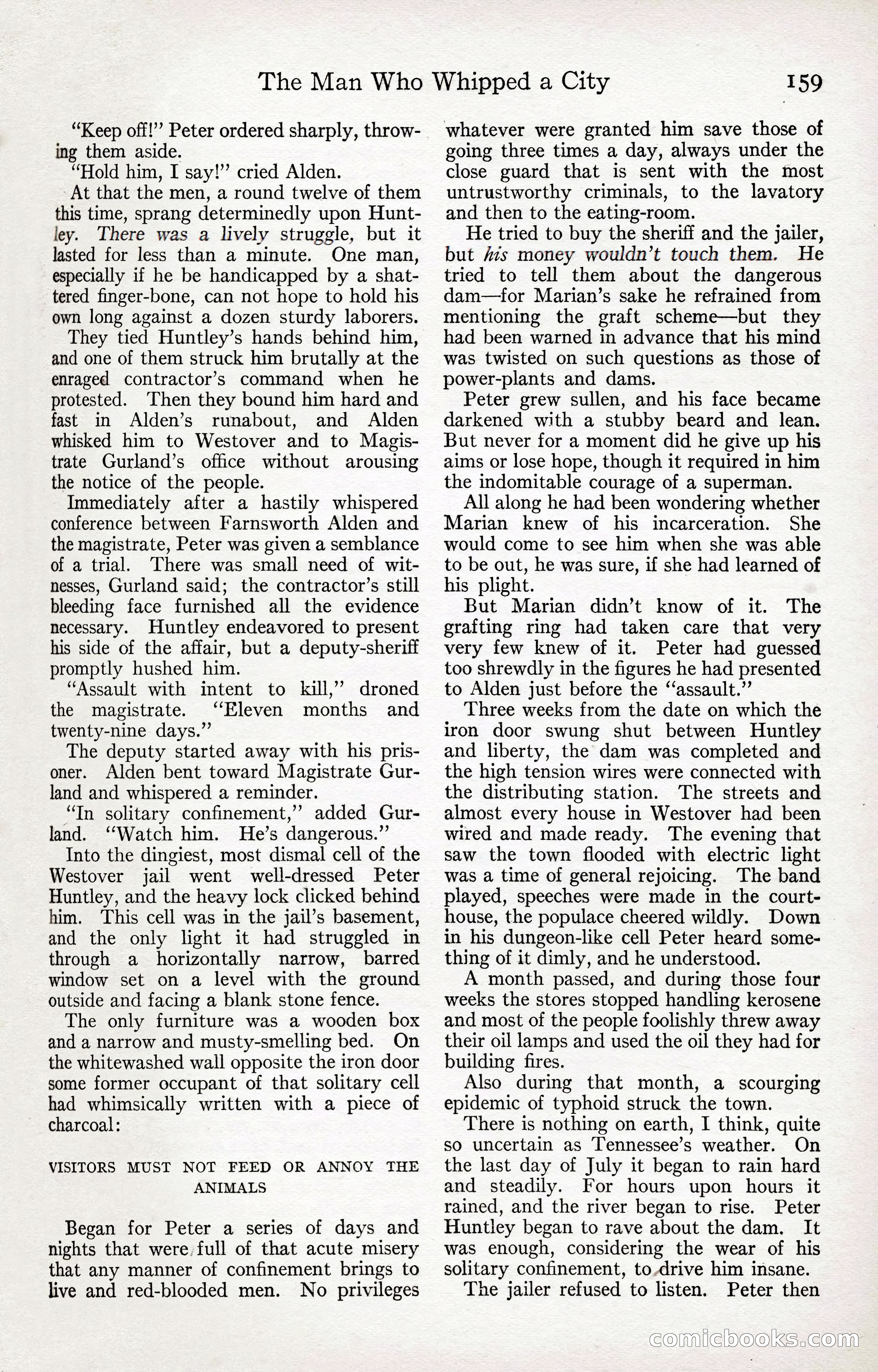 Adventure Magazine Cover, April 3, 1918 — page 161 of 194