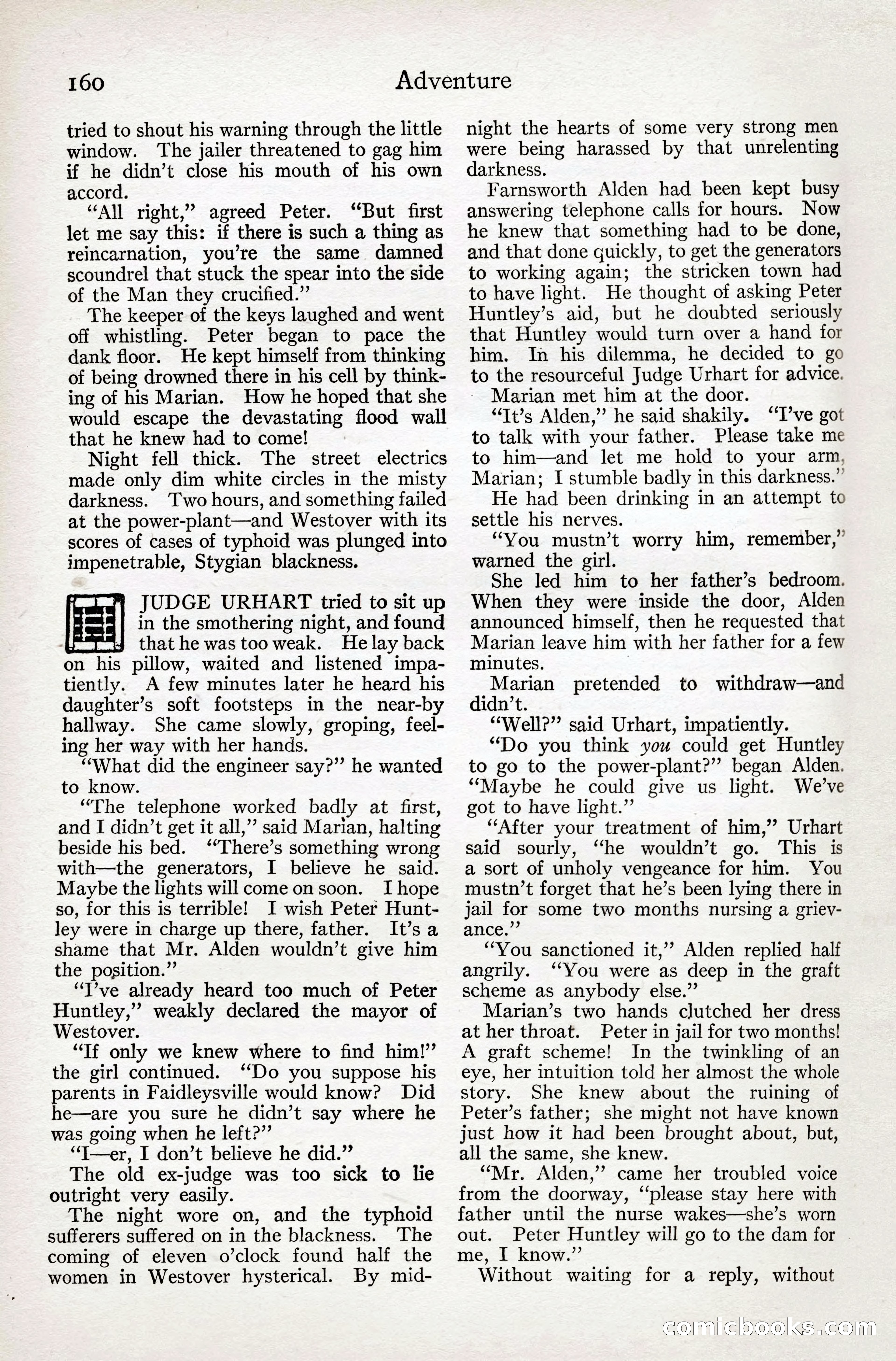 Adventure Magazine Cover, April 3, 1918 — page 162 of 194