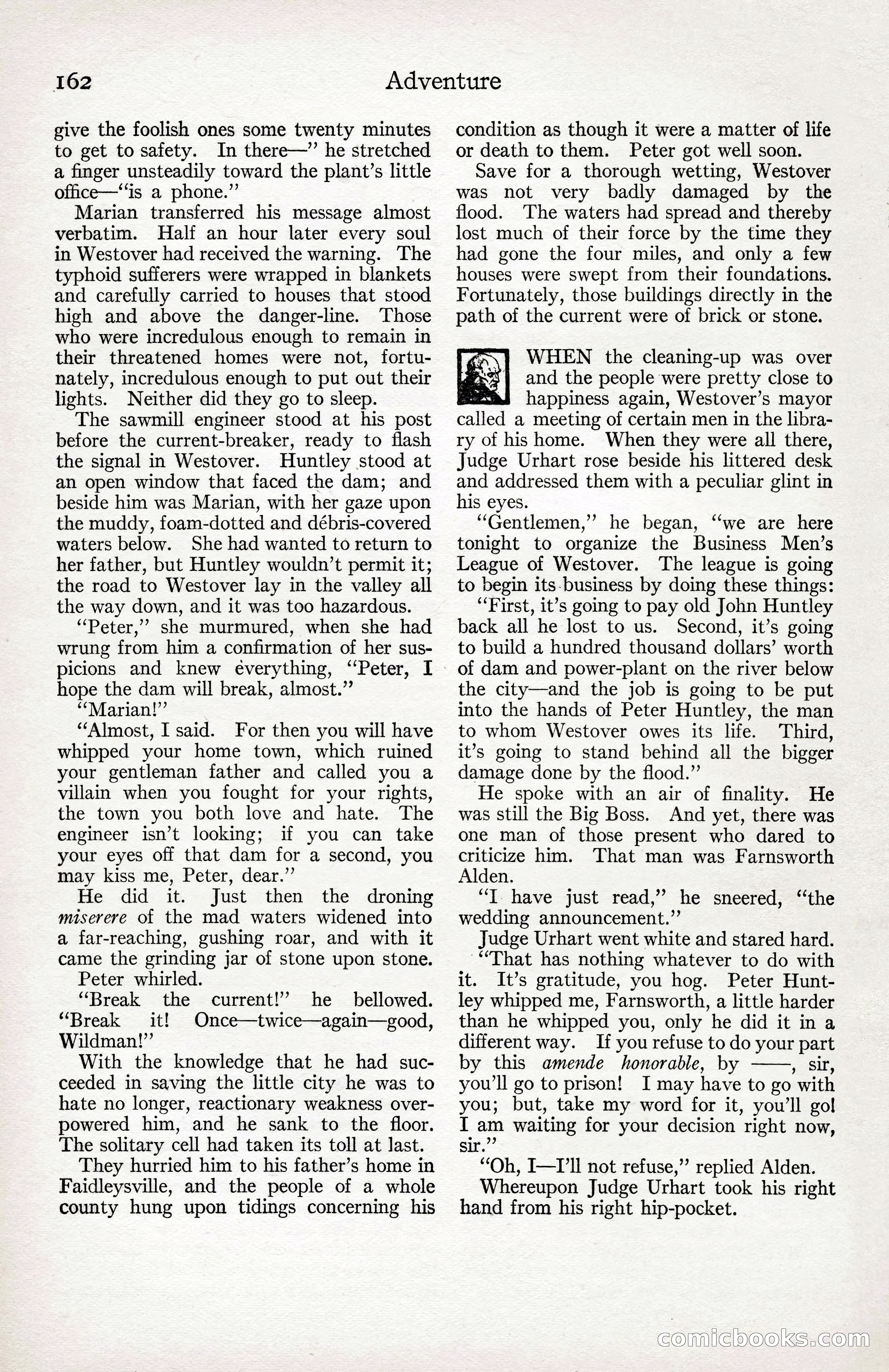 Adventure Magazine Cover, April 3, 1918 — page 164 of 194