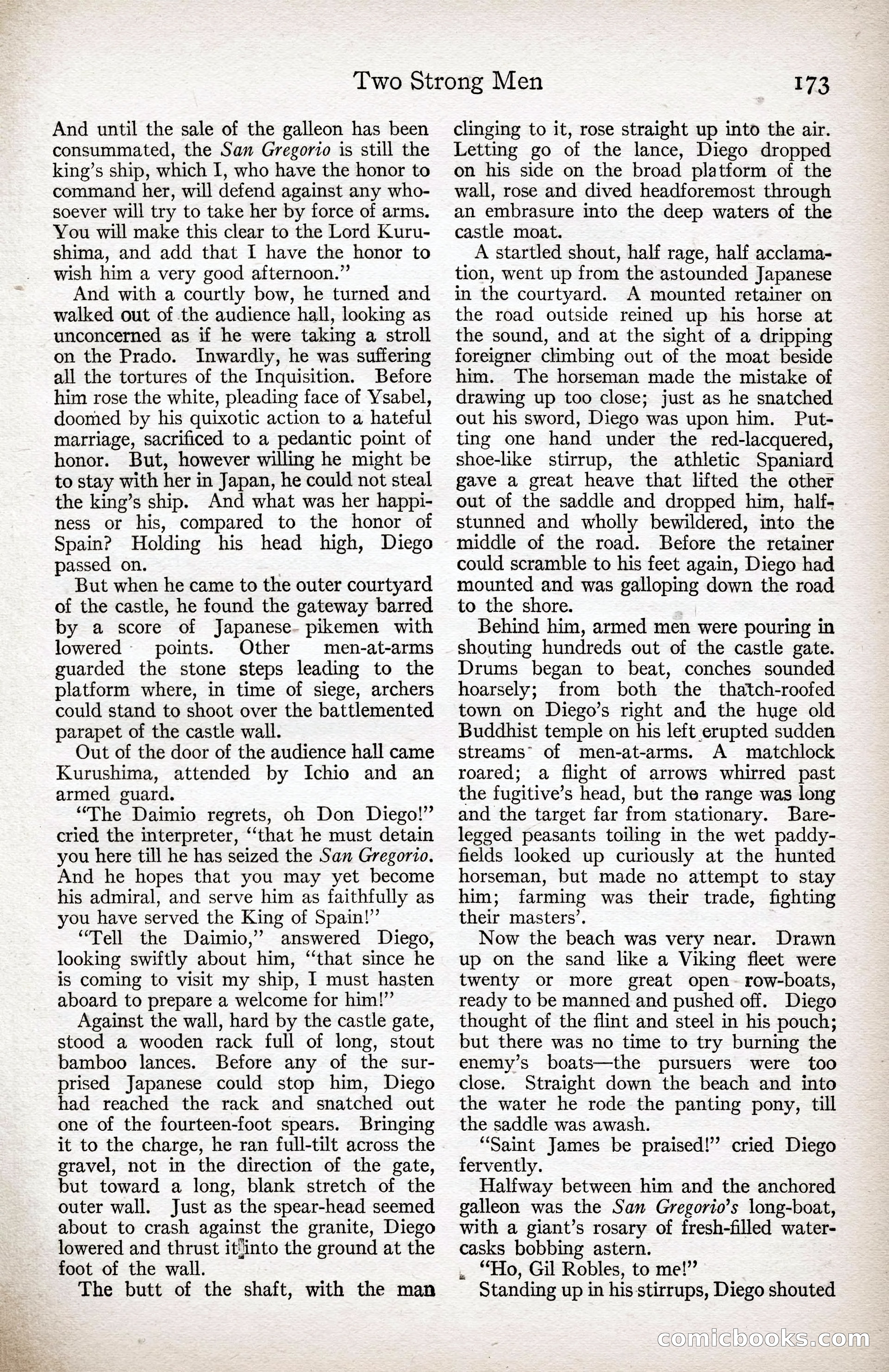 Adventure Magazine Cover, April 3, 1918 — page 175 of 194