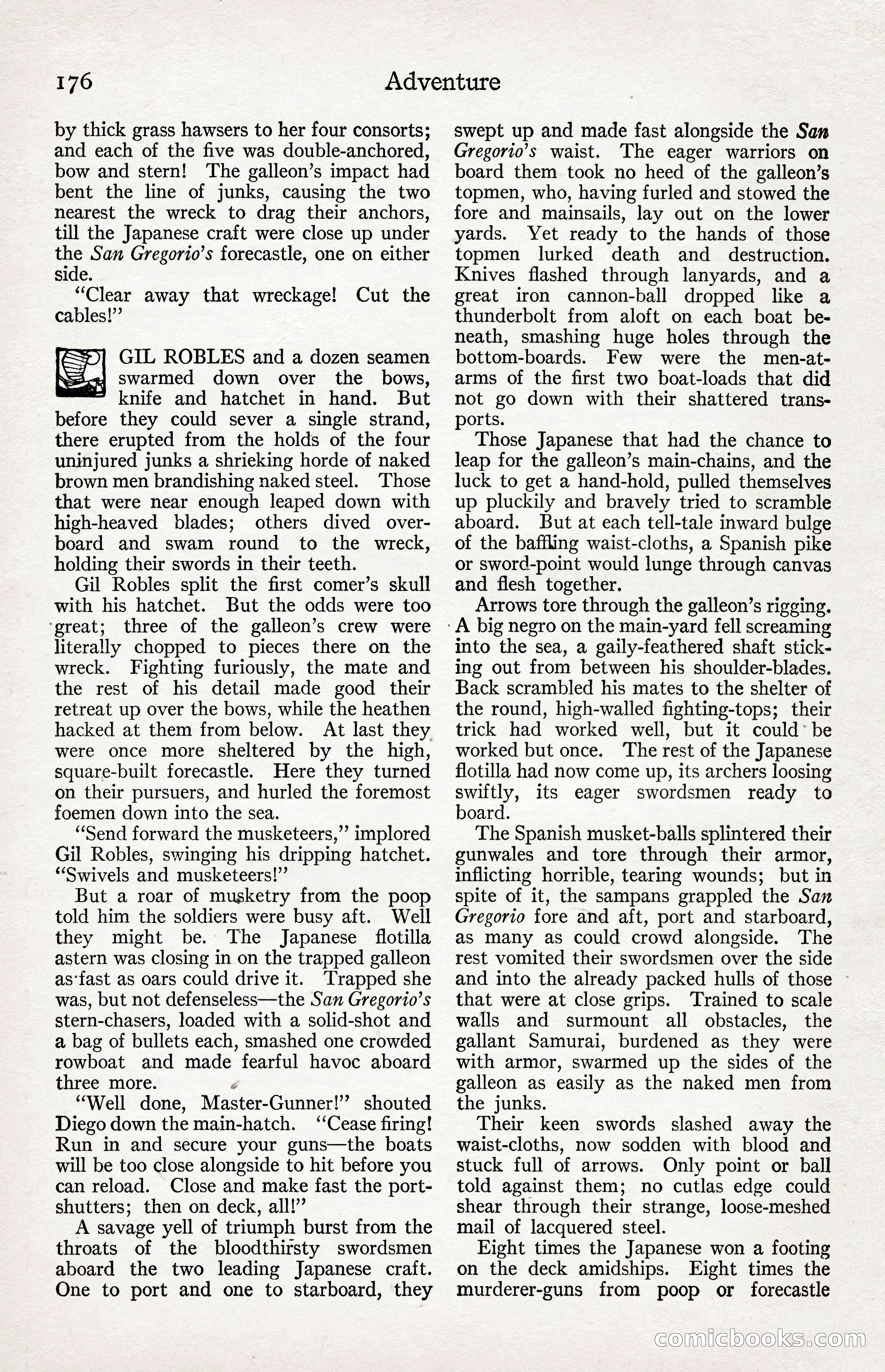 Adventure Magazine Cover, April 3, 1918 — page 178 of 194