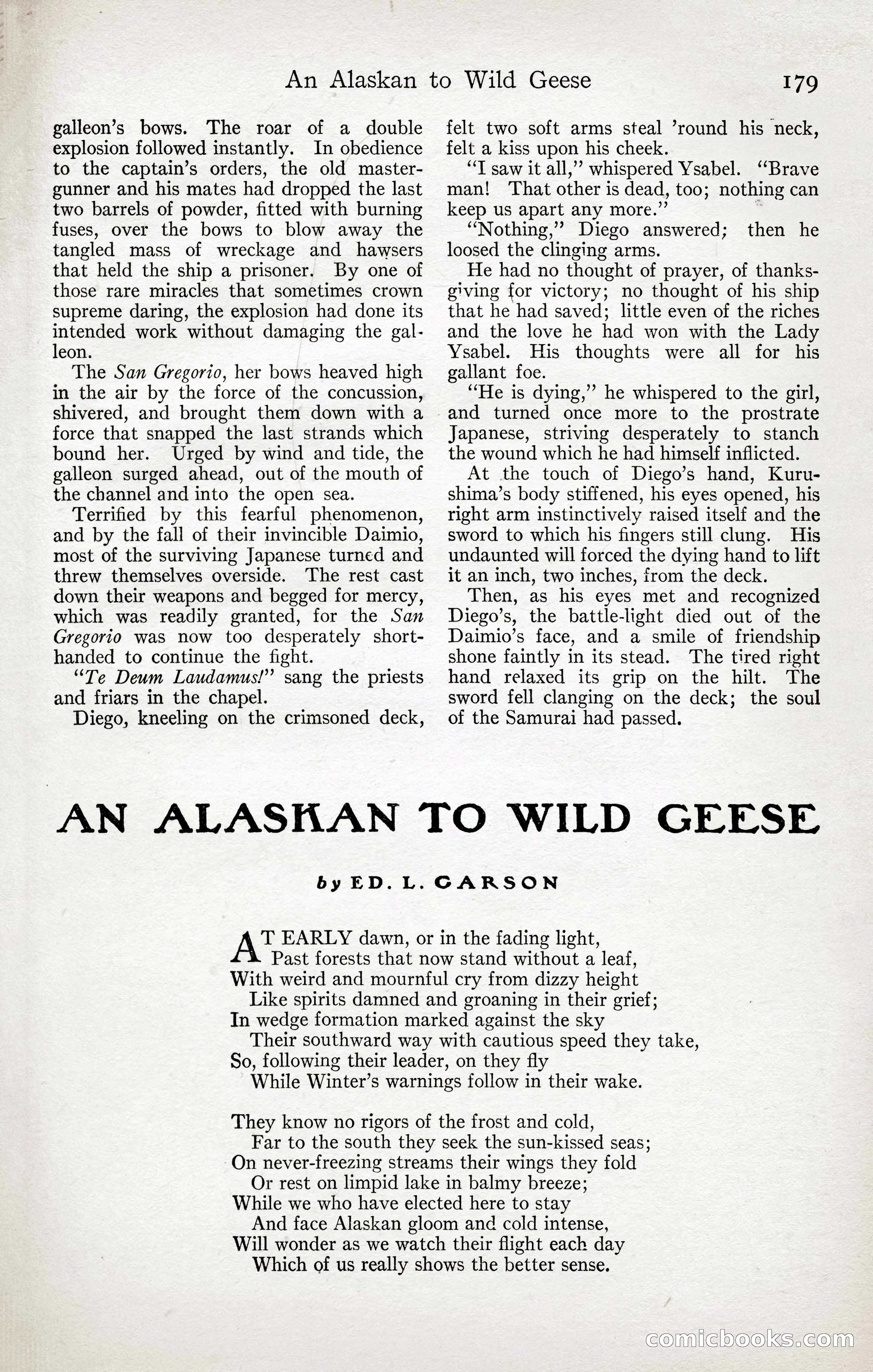 Adventure Magazine Cover, April 3, 1918 — page 181 of 194