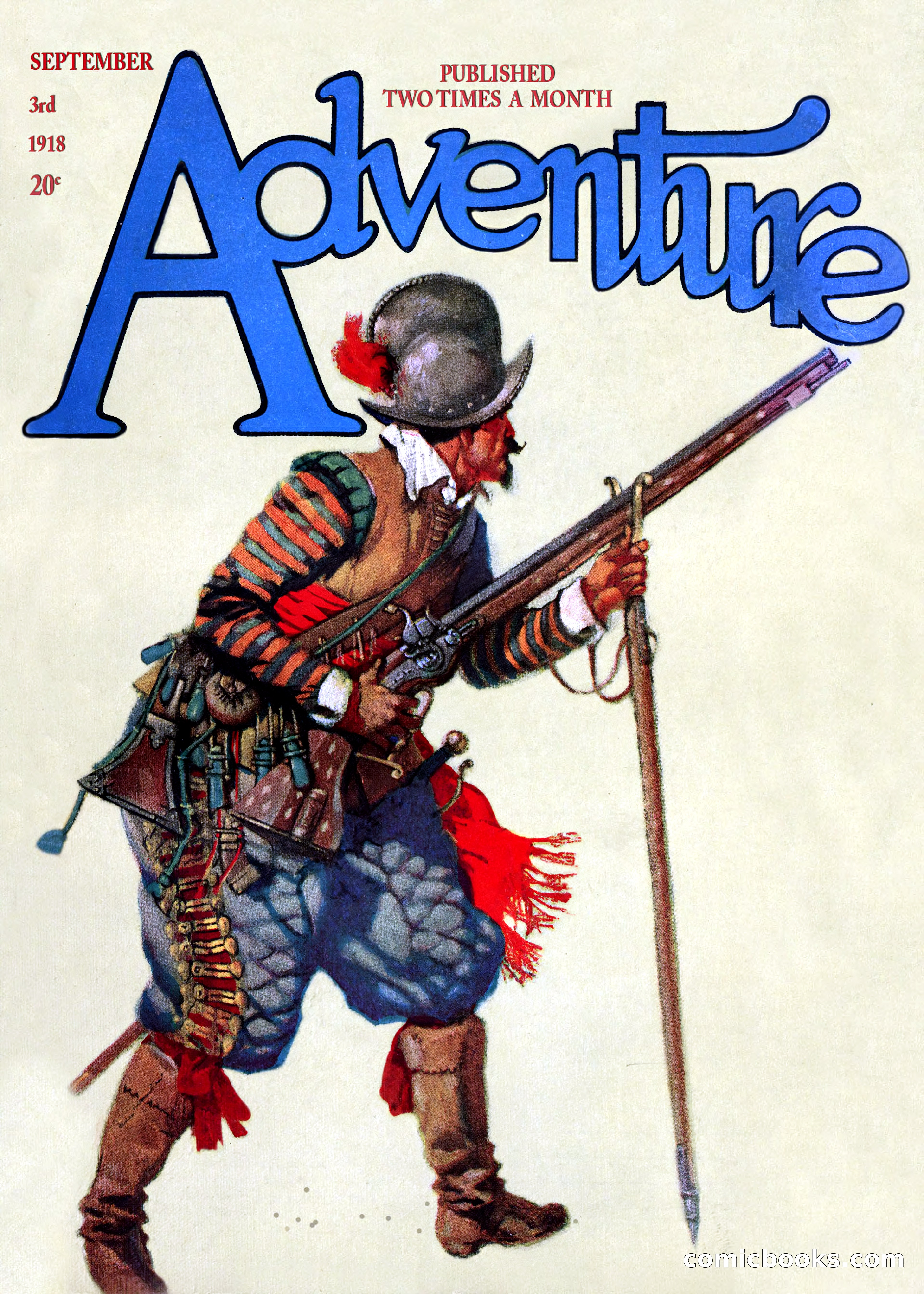Adventure Magazine Cover, September 3, 1918 — page 1 of 196