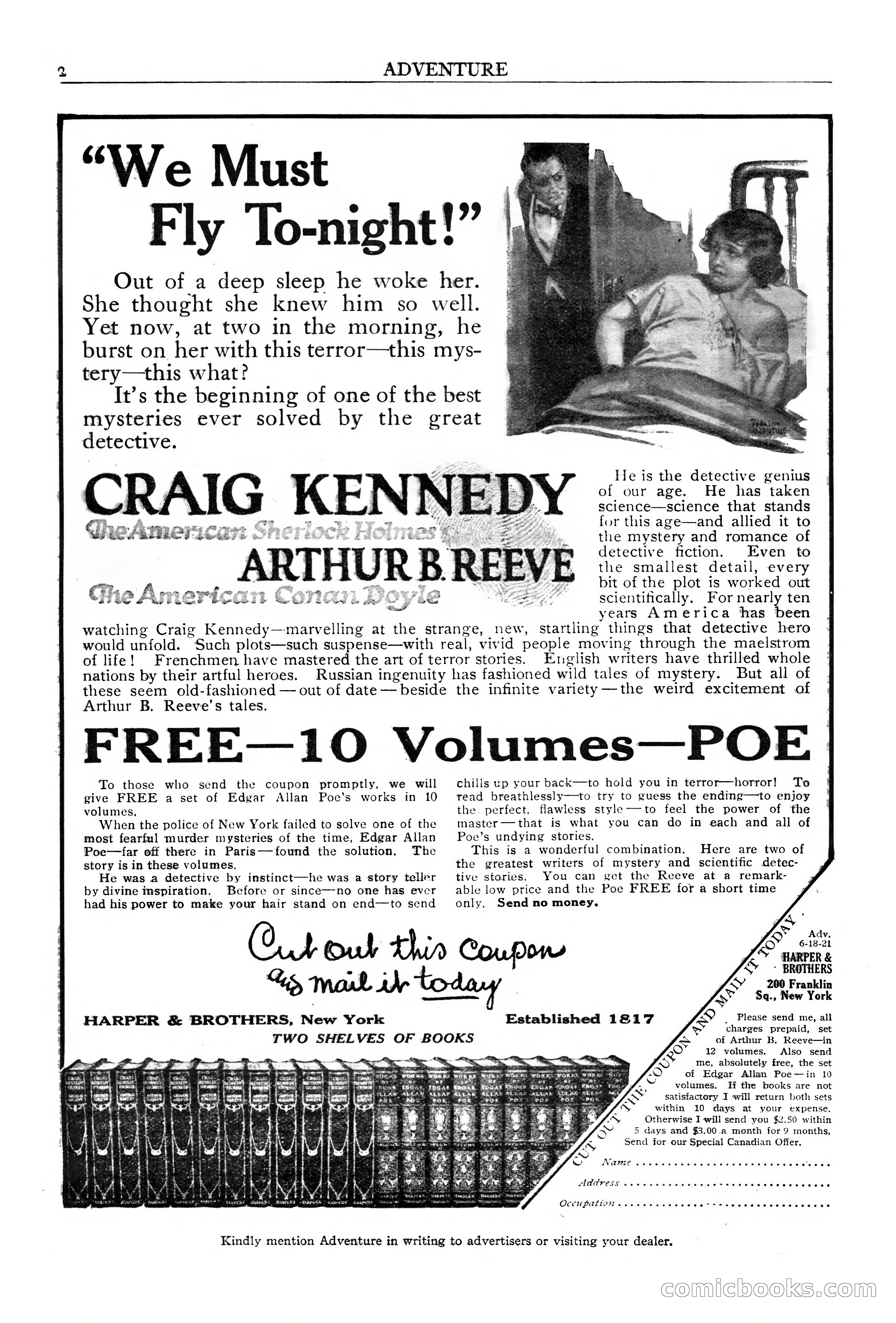 Adventure Magazine Cover, June 18, 1921 — page 4 of 204