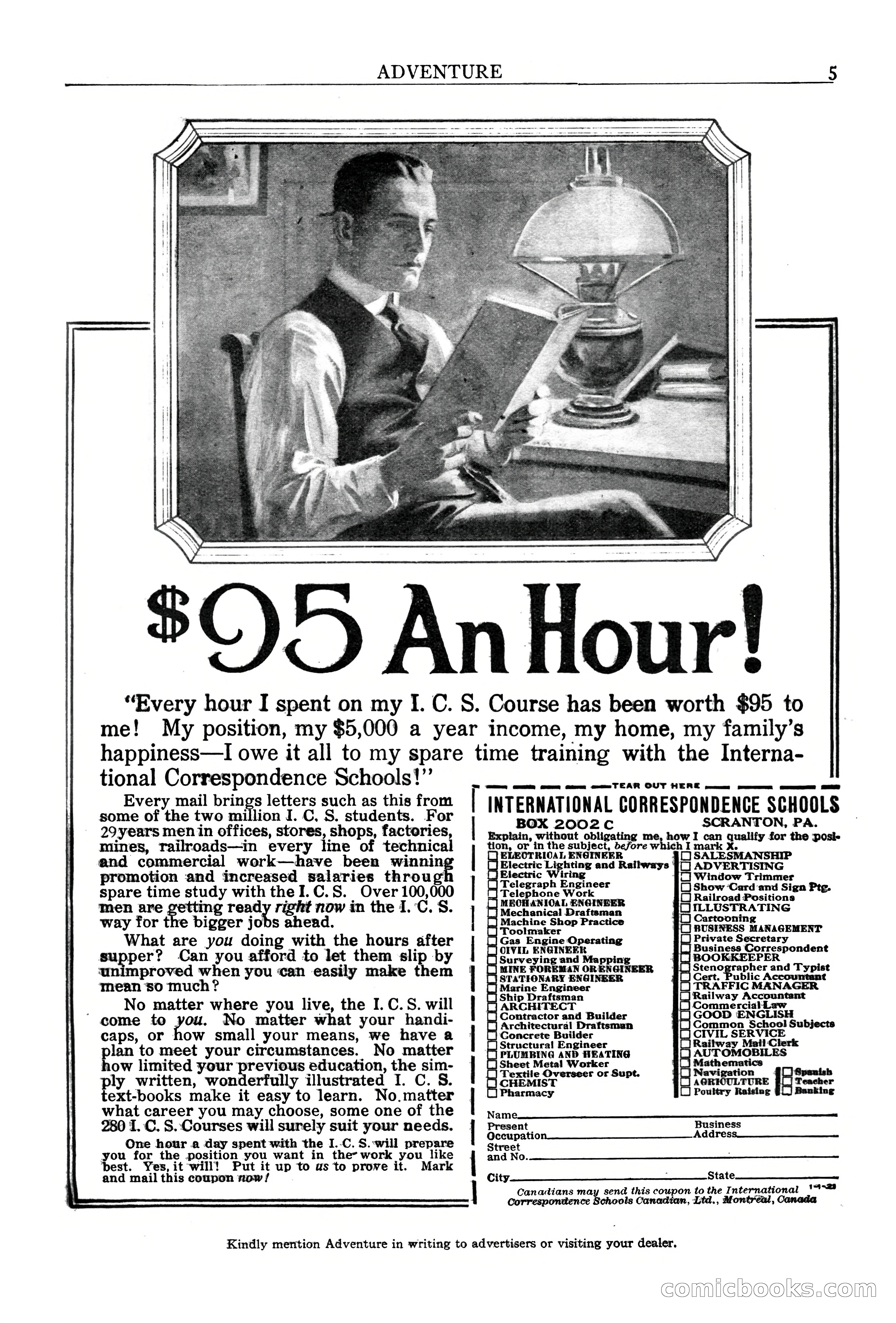 Adventure Magazine Cover, June 18, 1921 — page 7 of 204