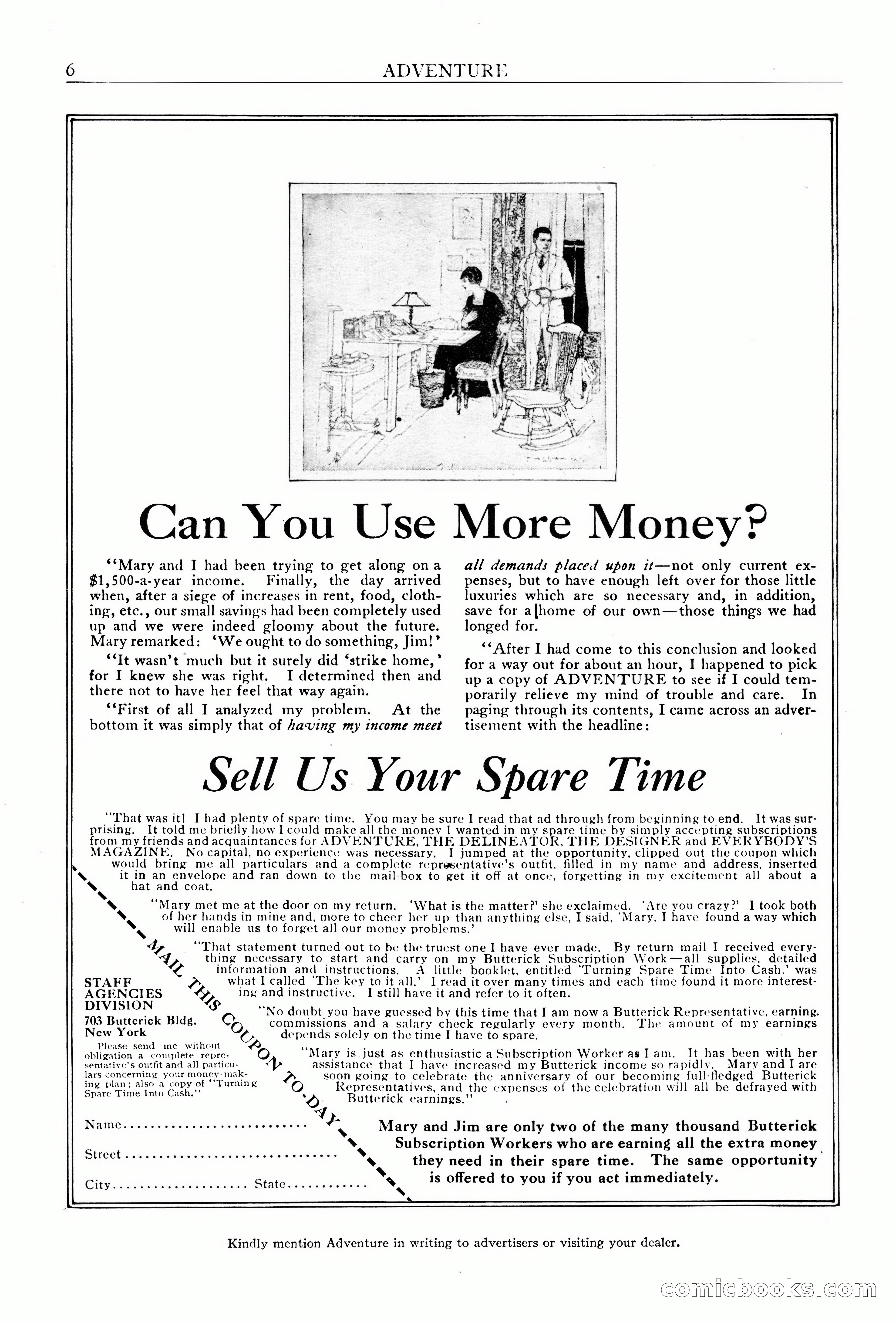 Adventure Magazine Cover, June 18, 1921 — page 8 of 204