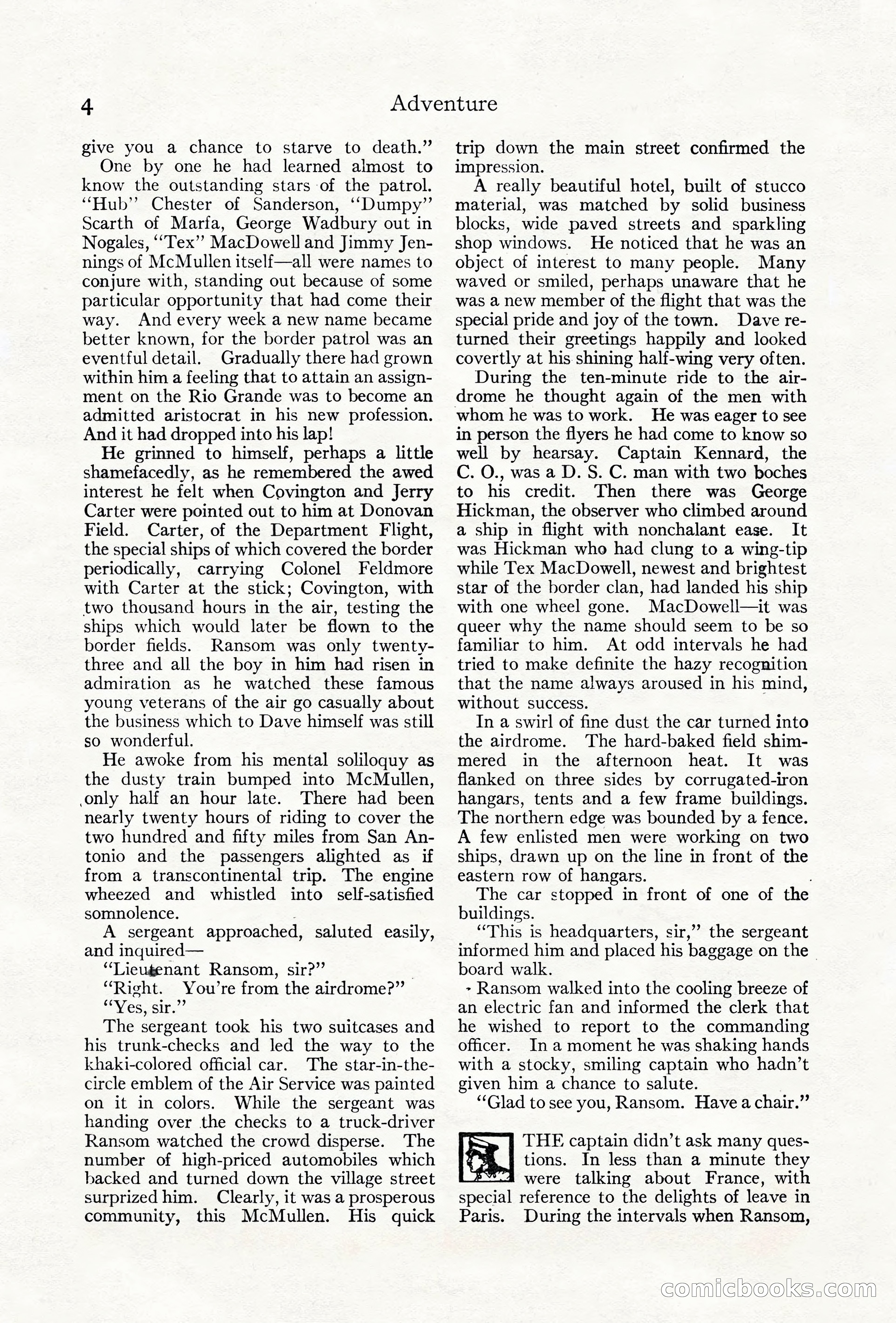 Adventure Magazine Cover, June 18, 1921 — page 14 of 204