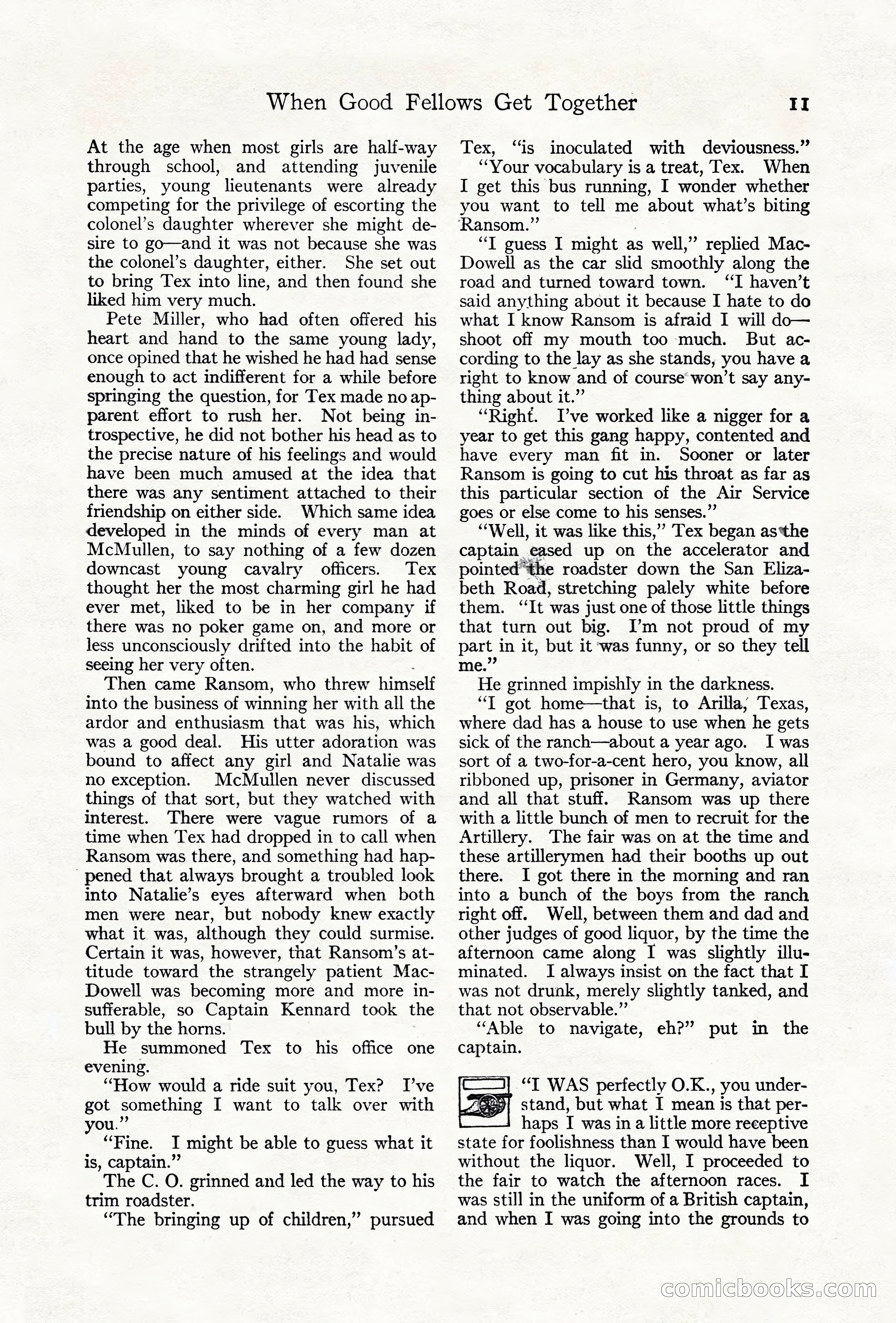 Adventure Magazine Cover, June 18, 1921 — page 21 of 204