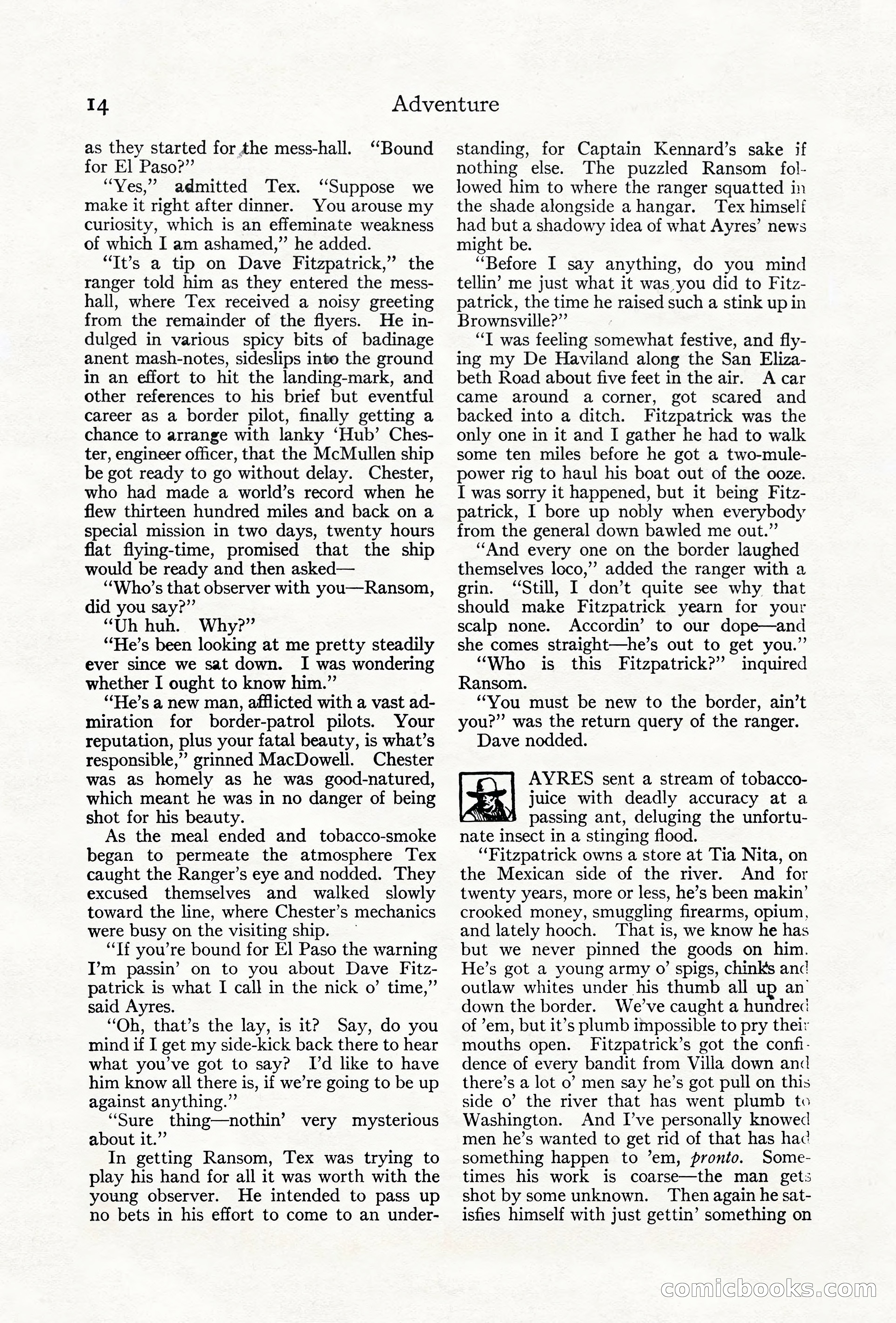 Adventure Magazine Cover, June 18, 1921 — page 24 of 204
