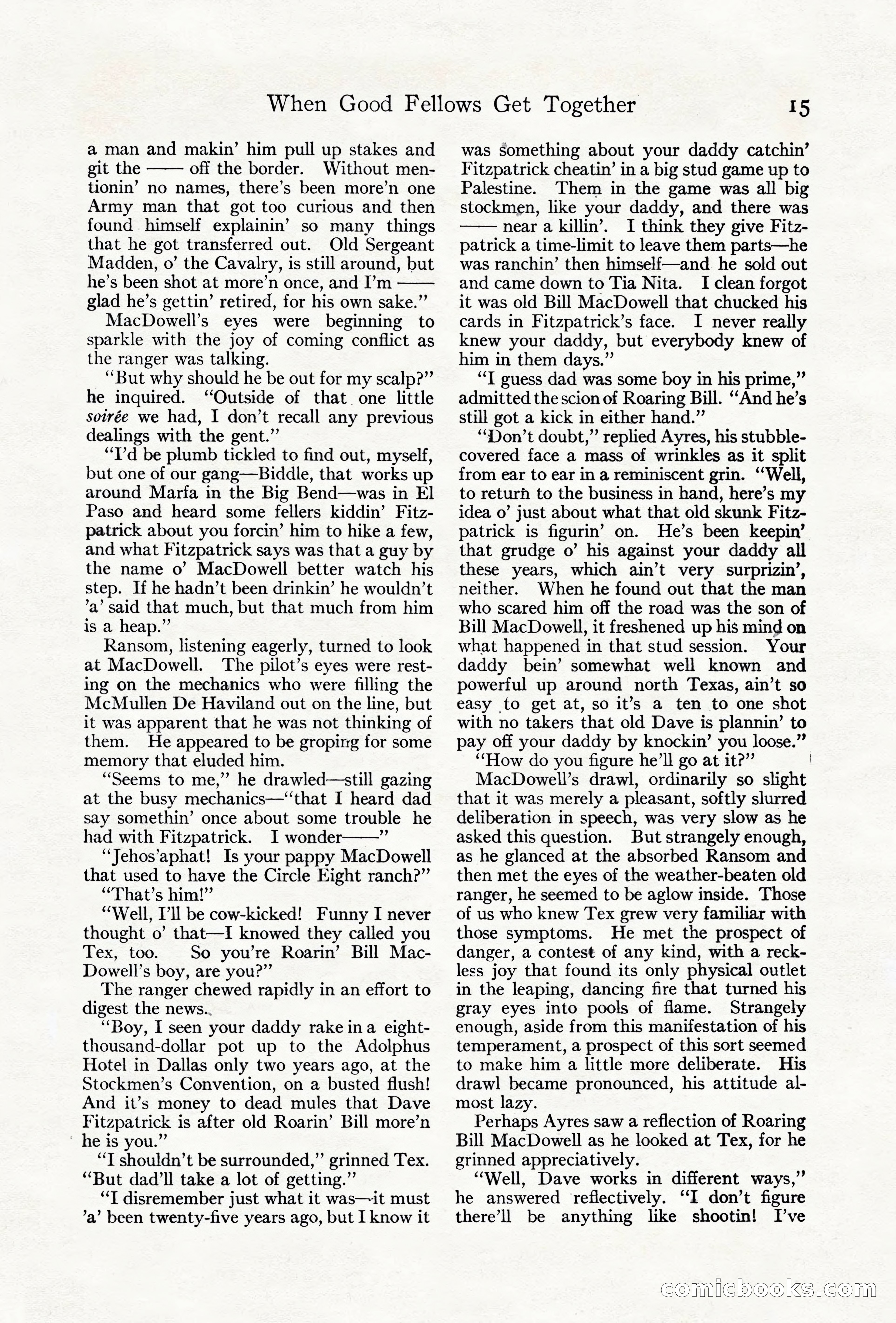 Adventure Magazine Cover, June 18, 1921 — page 25 of 204