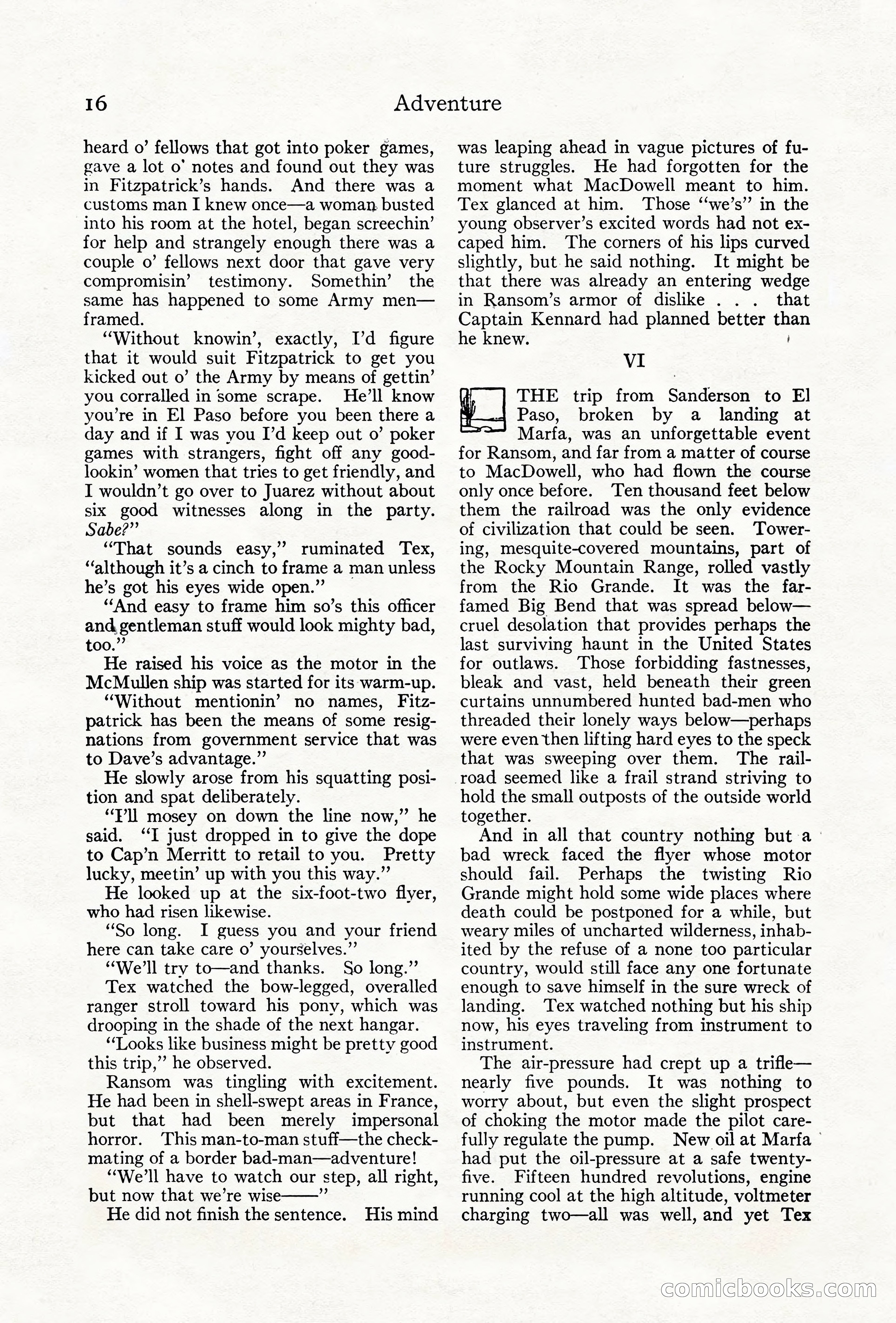 Adventure Magazine Cover, June 18, 1921 — page 26 of 204