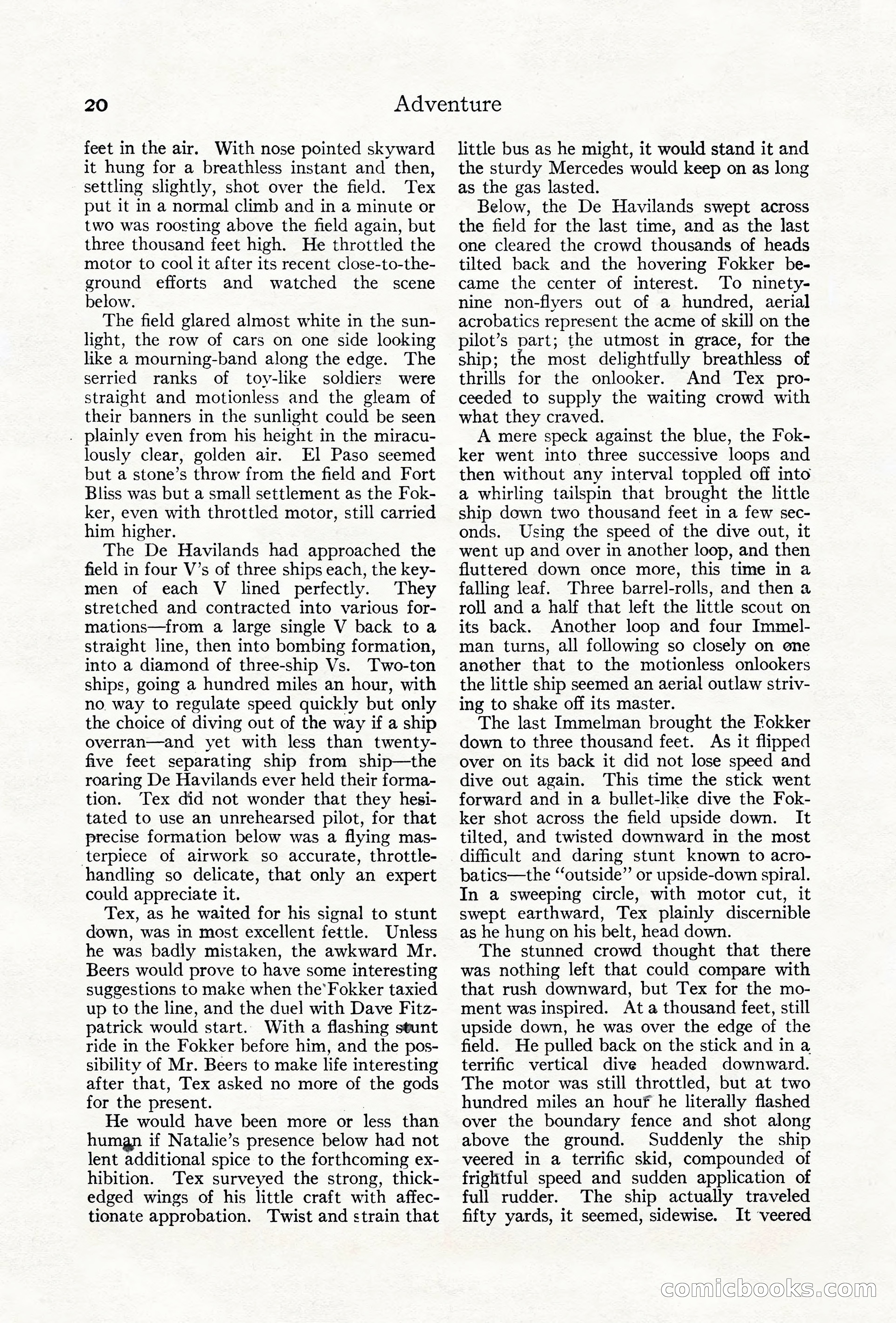 Adventure Magazine Cover, June 18, 1921 — page 30 of 204