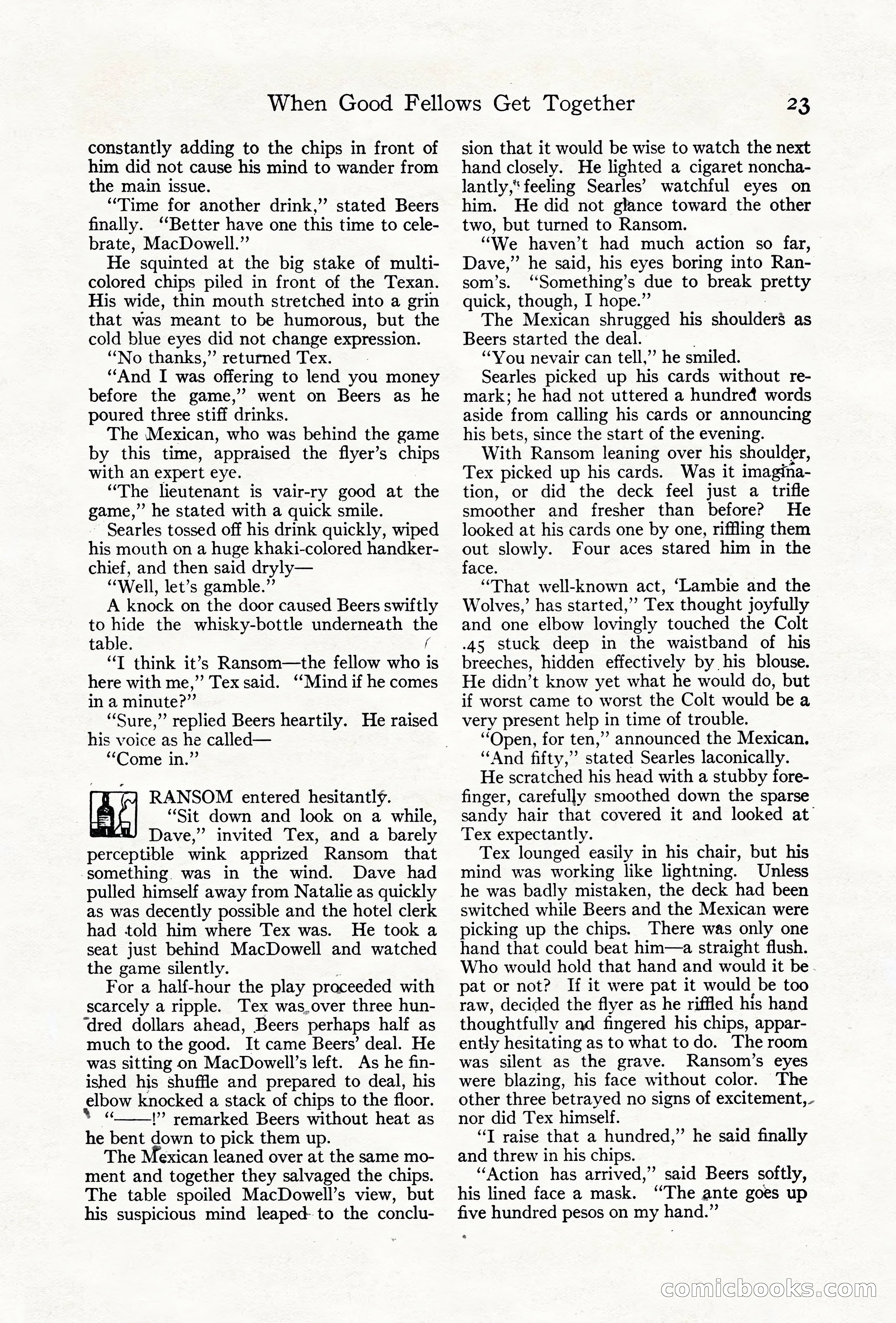 Adventure Magazine Cover, June 18, 1921 — page 33 of 204