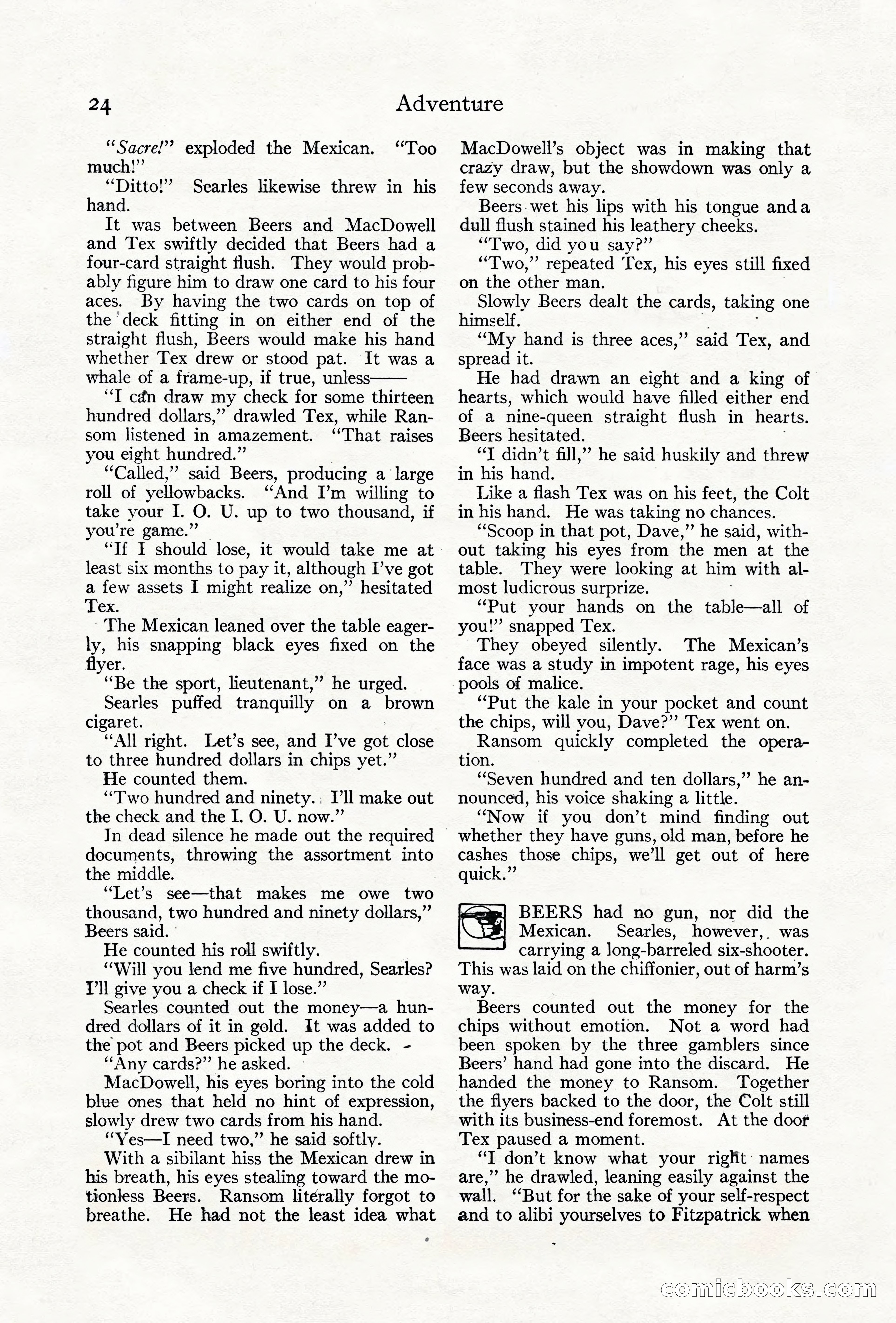 Adventure Magazine Cover, June 18, 1921 — page 34 of 204