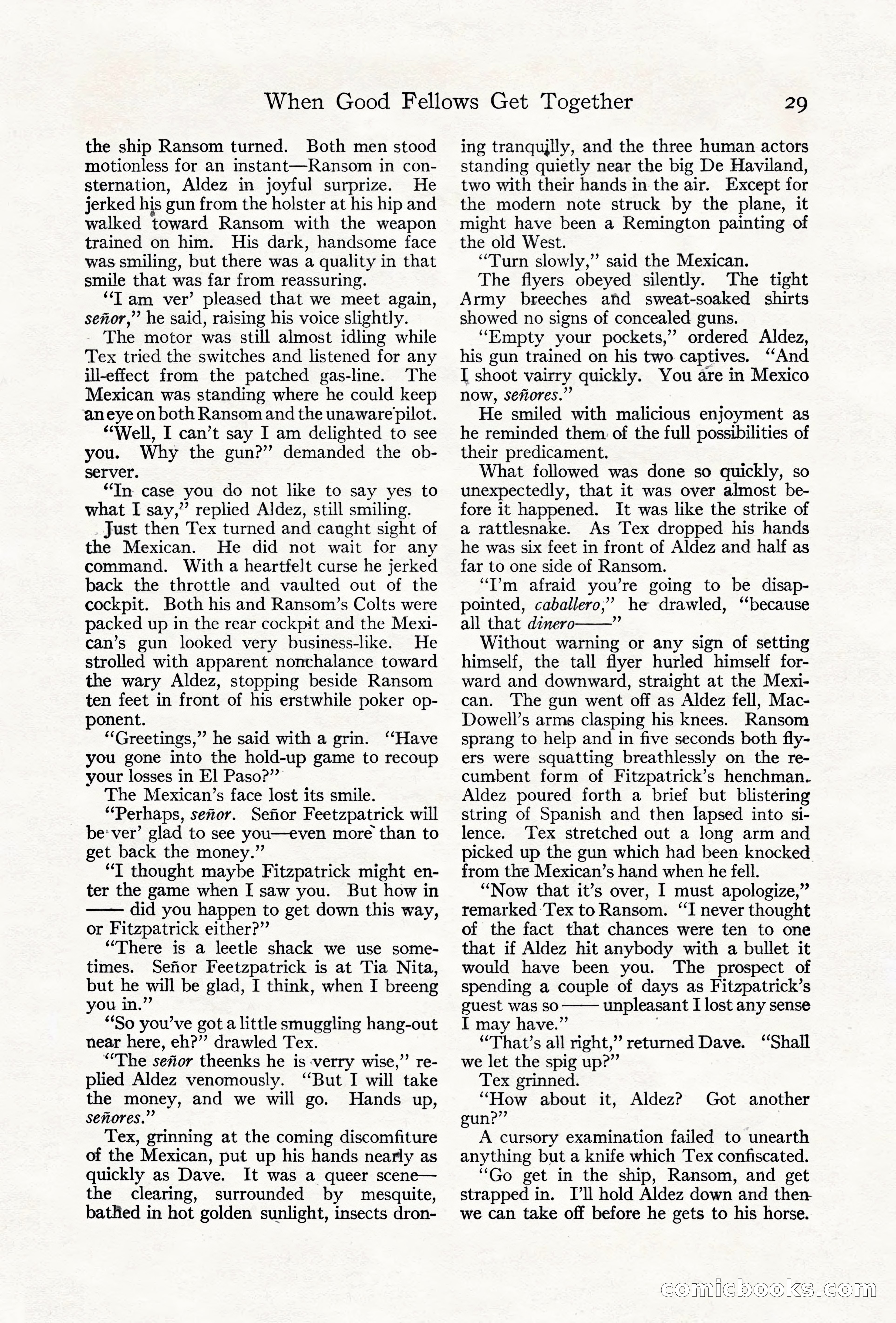 Adventure Magazine Cover, June 18, 1921 — page 39 of 204