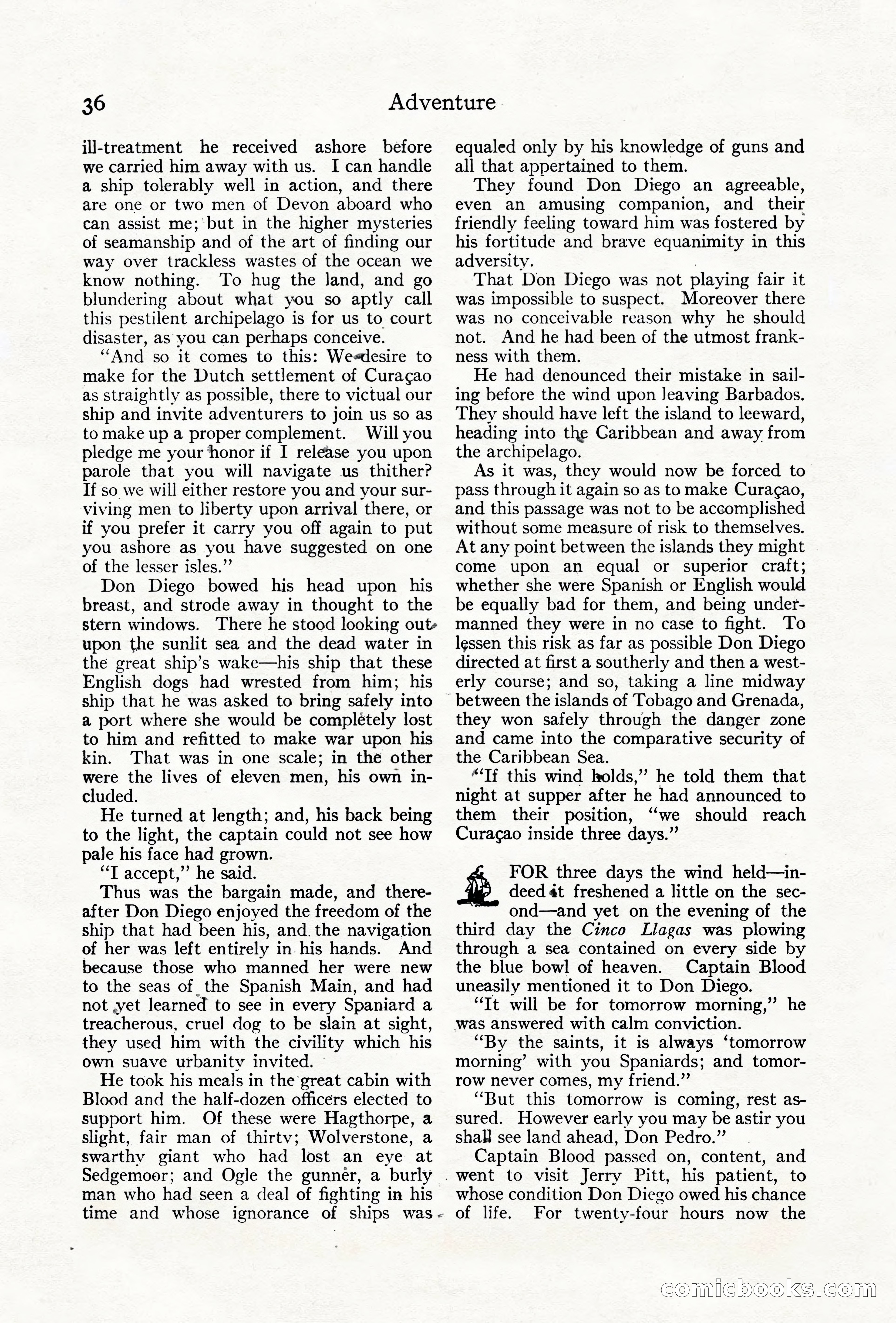 Adventure Magazine Cover, June 18, 1921 — page 46 of 204