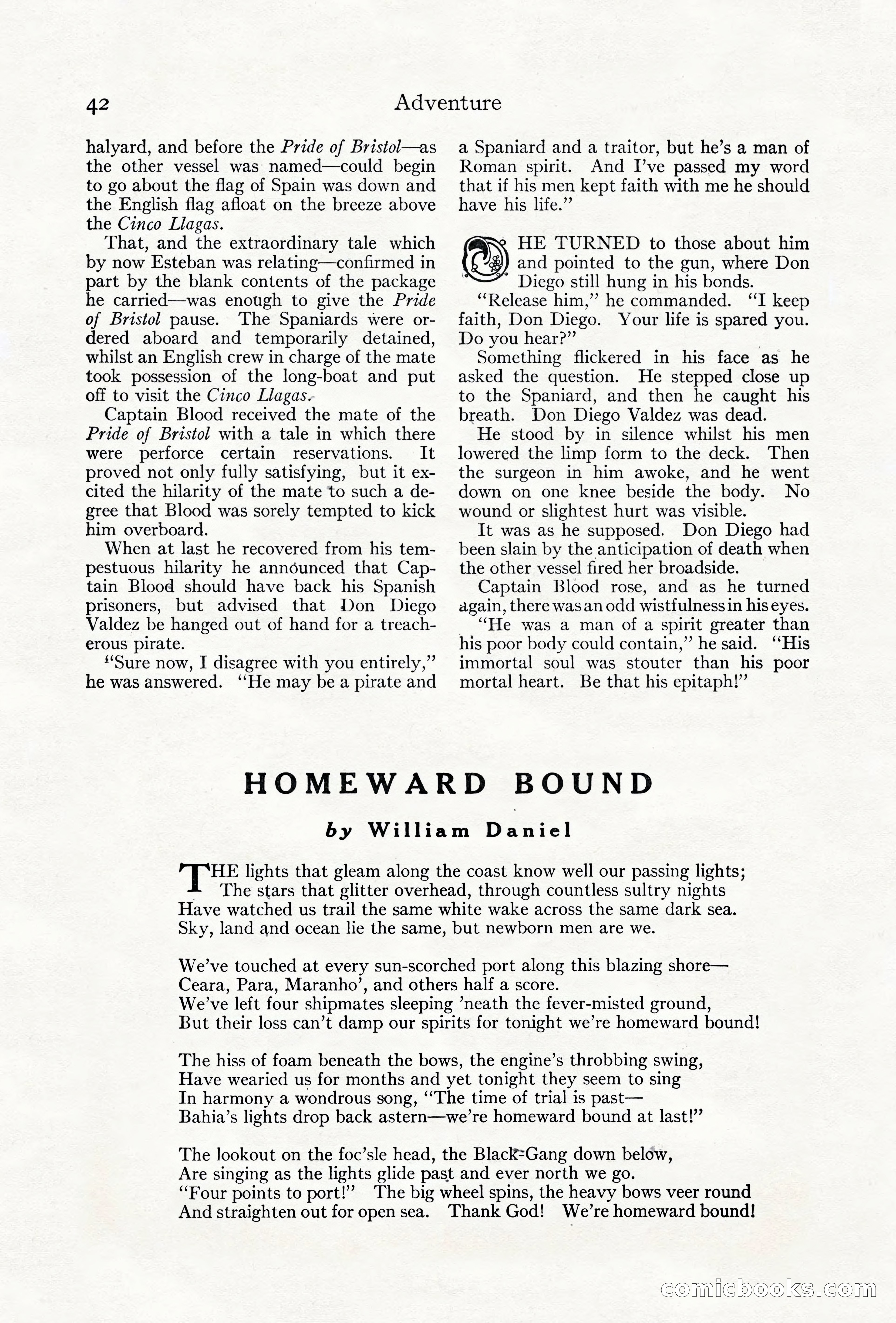 Adventure Magazine Cover, June 18, 1921 — page 52 of 204