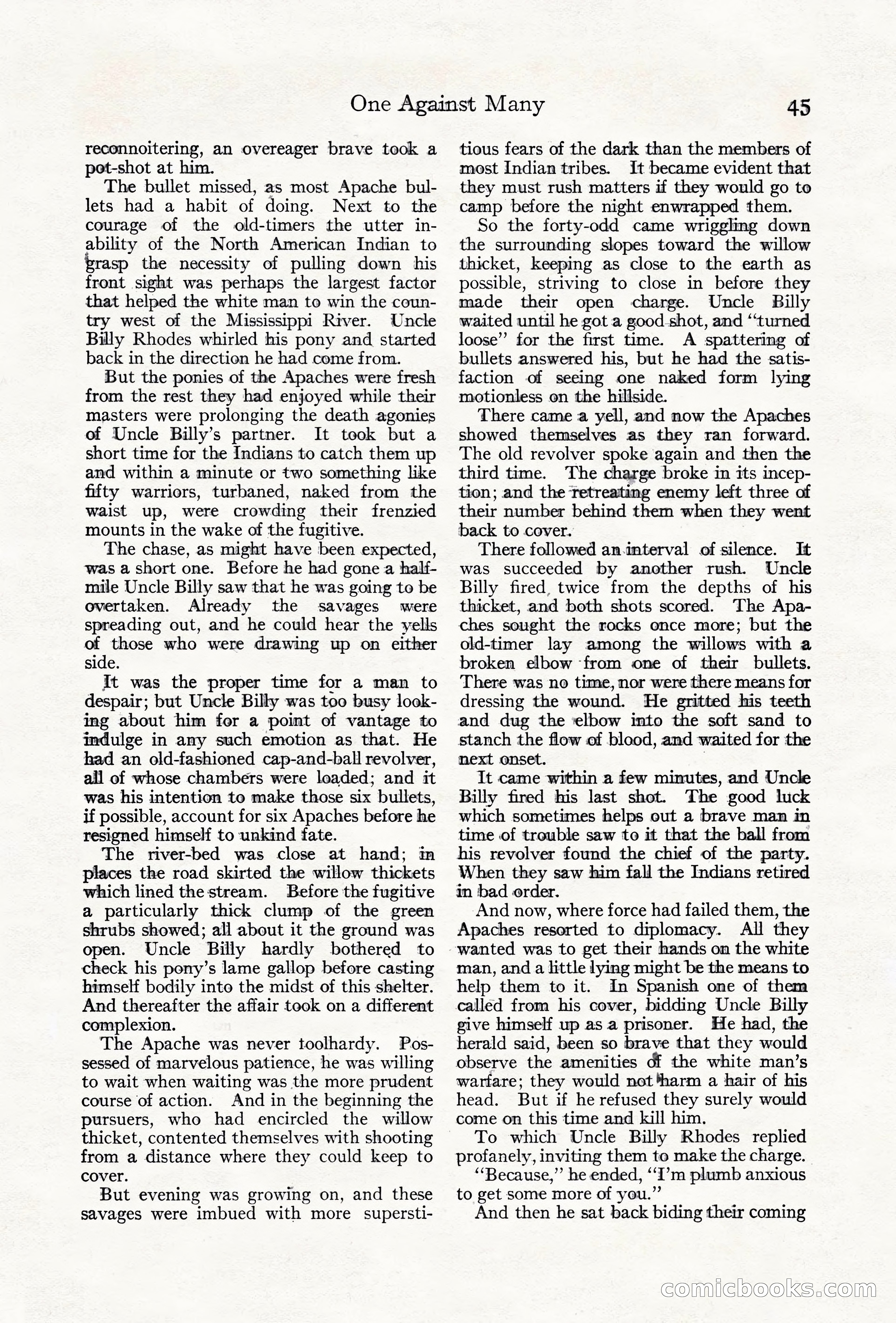 Adventure Magazine Cover, June 18, 1921 — page 55 of 204