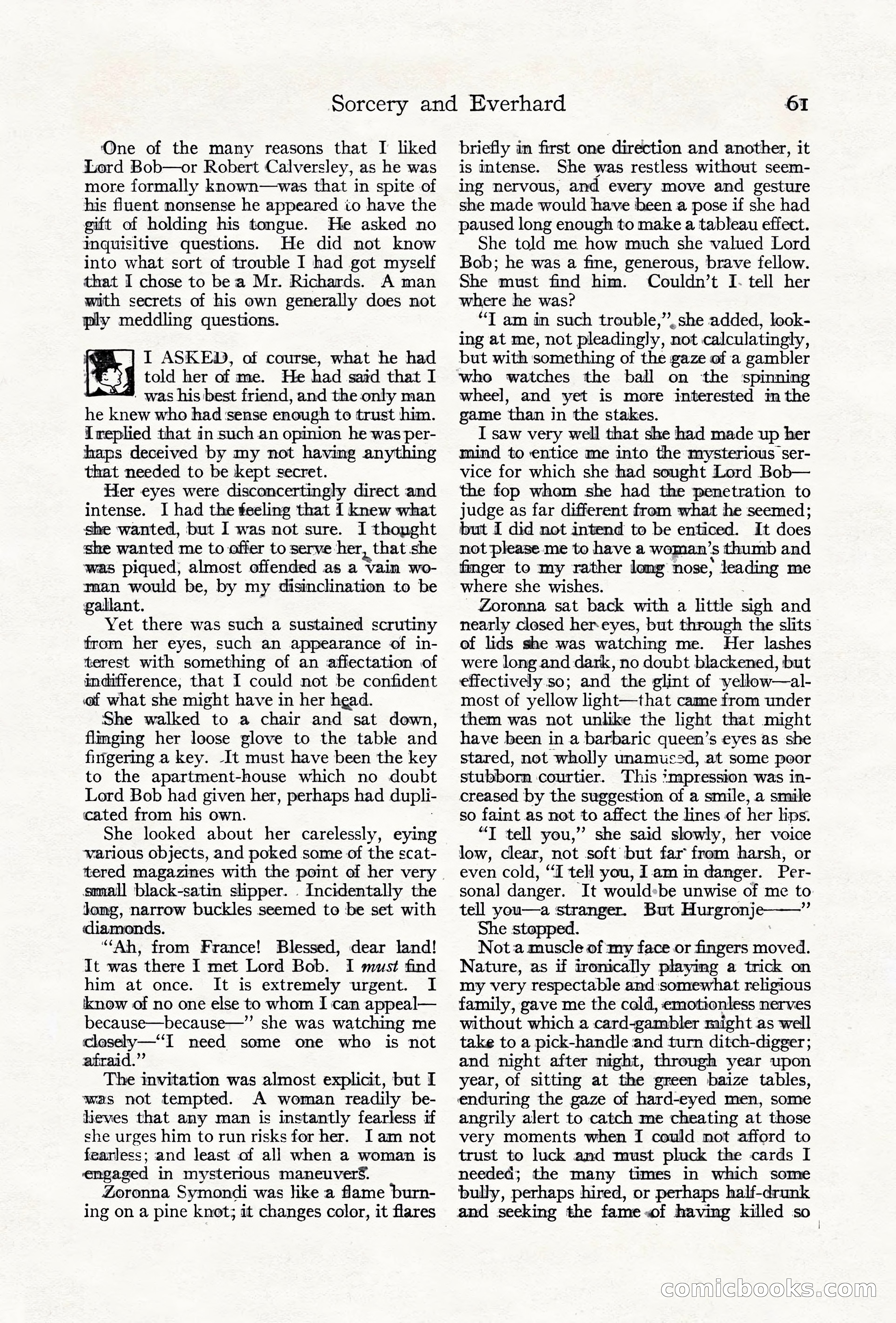 Adventure Magazine Cover, June 18, 1921 — page 71 of 204