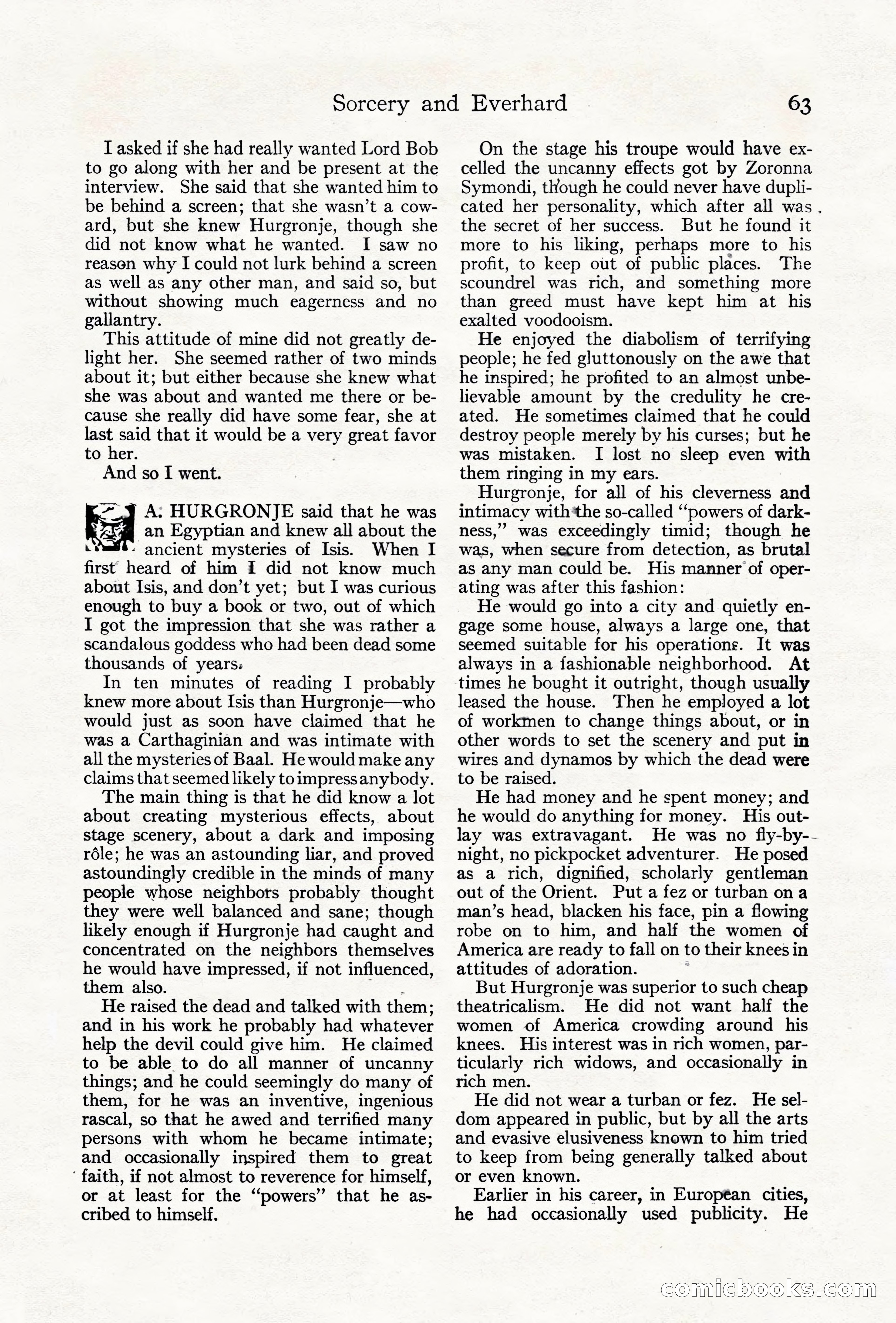 Adventure Magazine Cover, June 18, 1921 — page 73 of 204