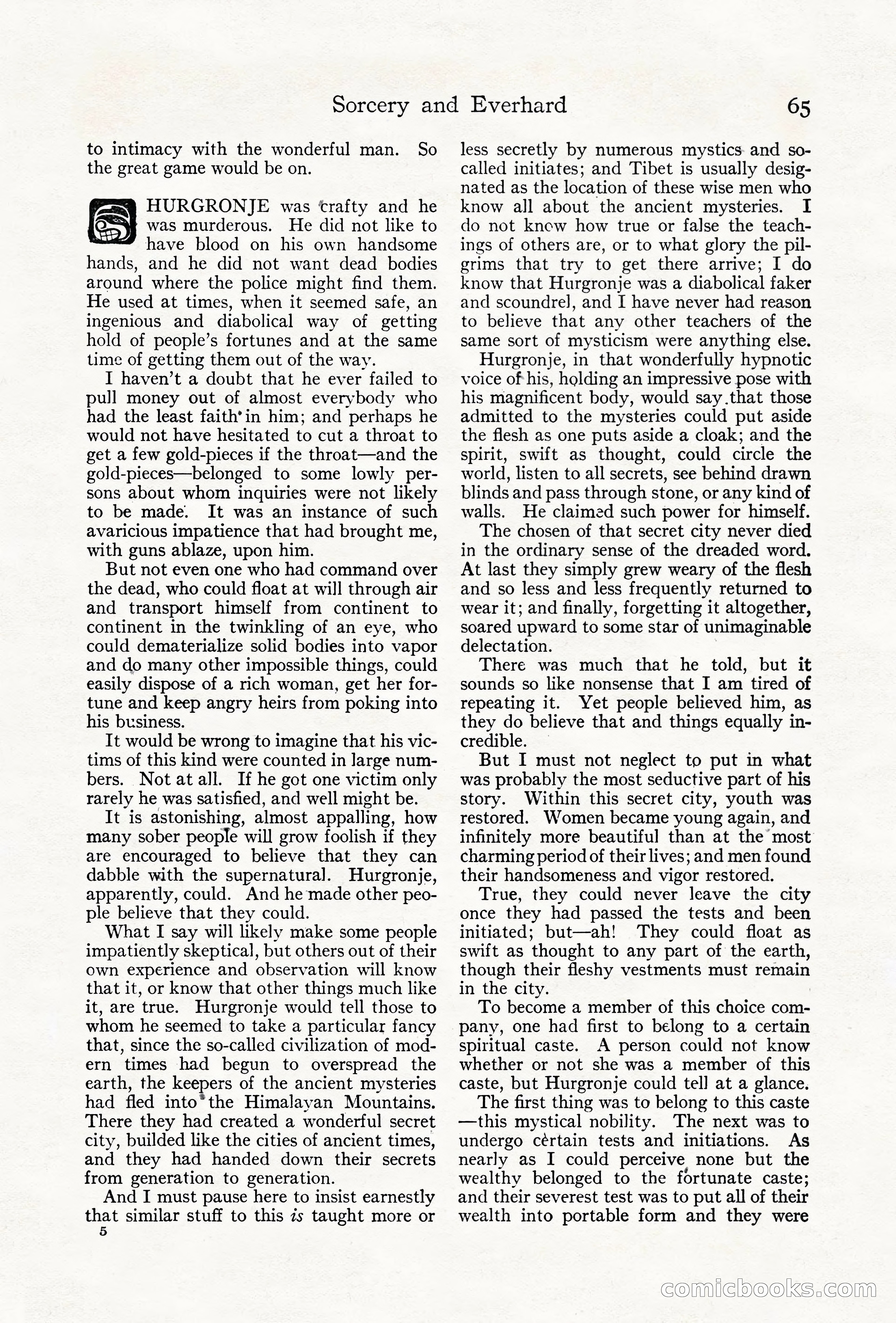 Adventure Magazine Cover, June 18, 1921 — page 75 of 204