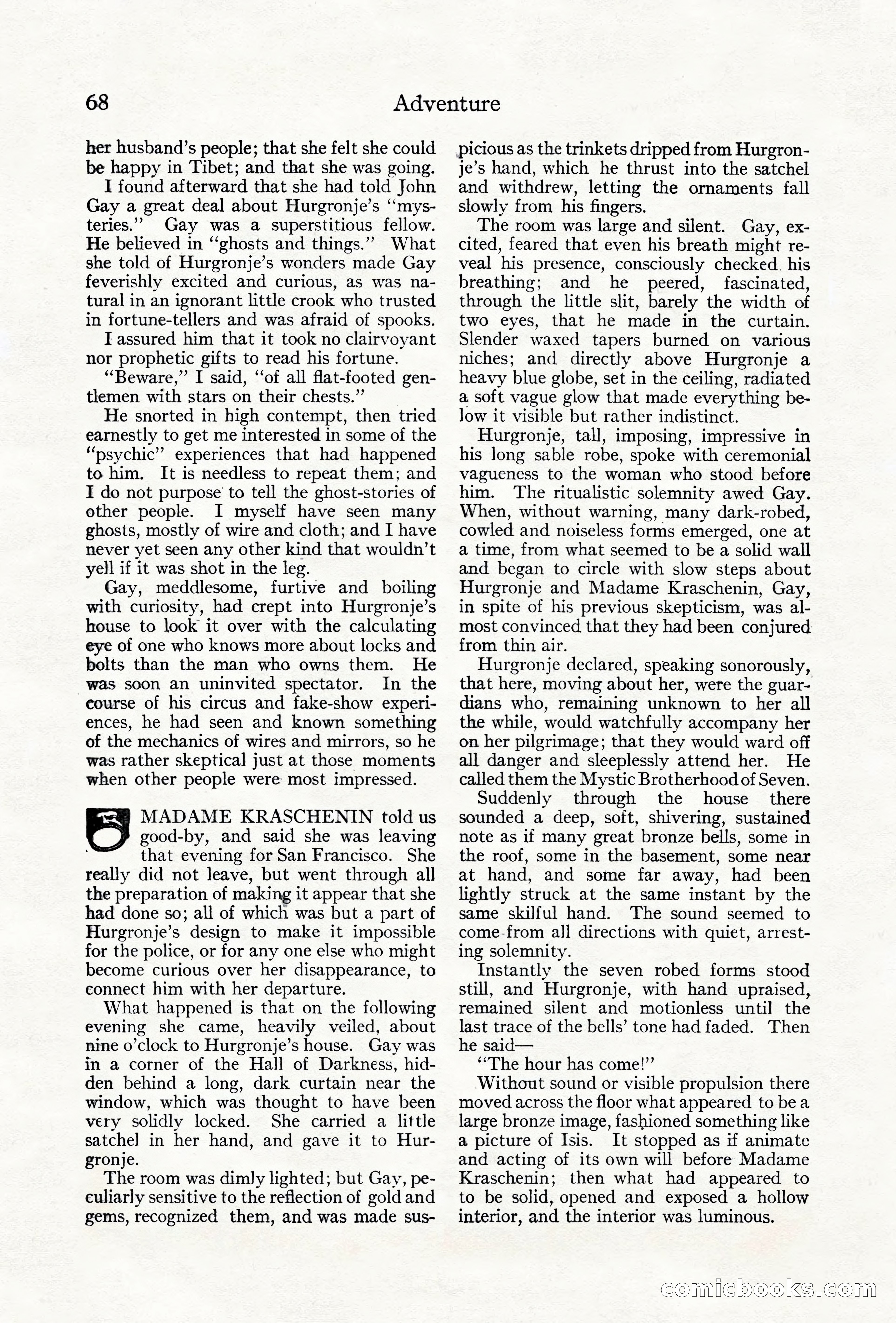 Adventure Magazine Cover, June 18, 1921 — page 78 of 204
