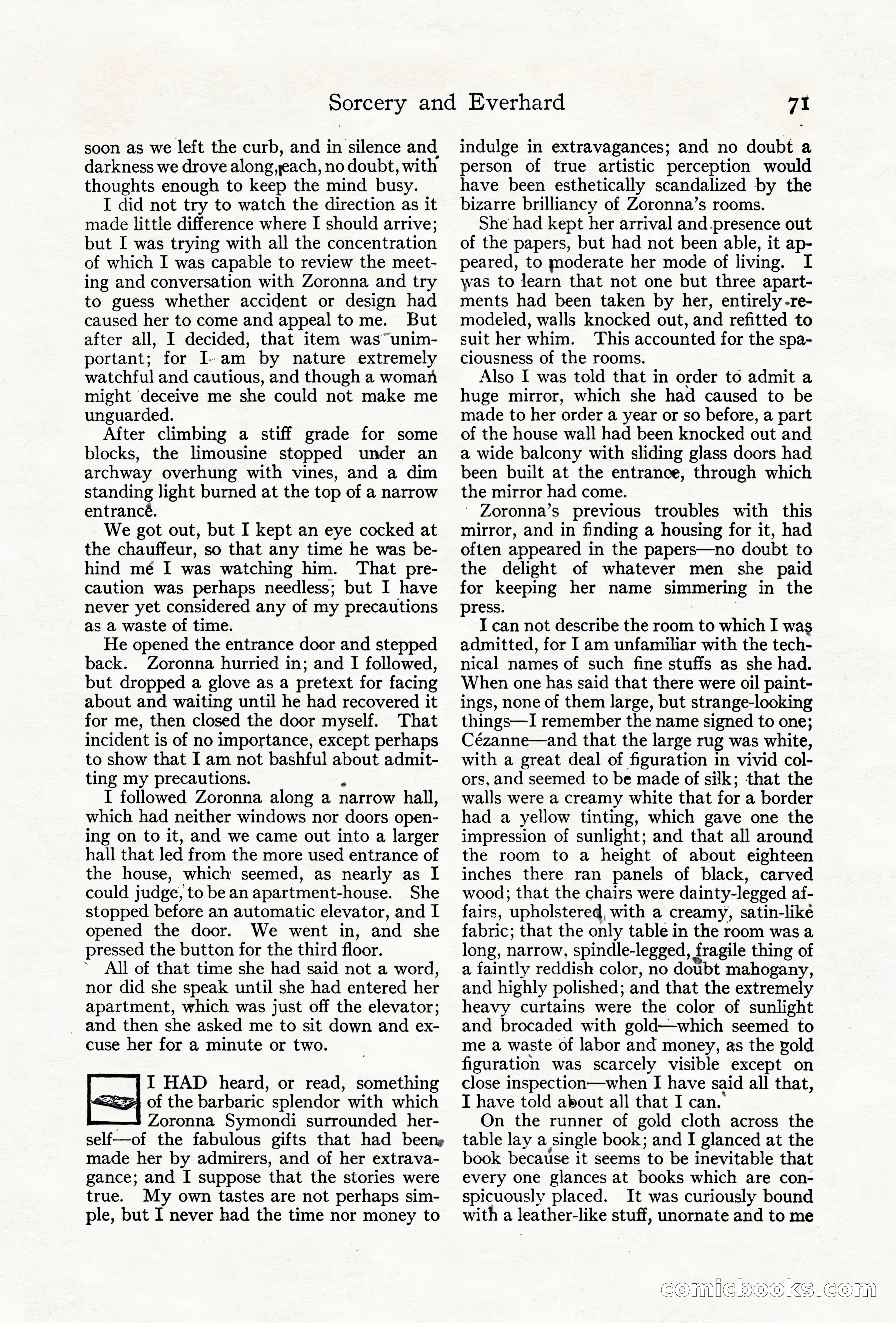 Adventure Magazine Cover, June 18, 1921 — page 81 of 204