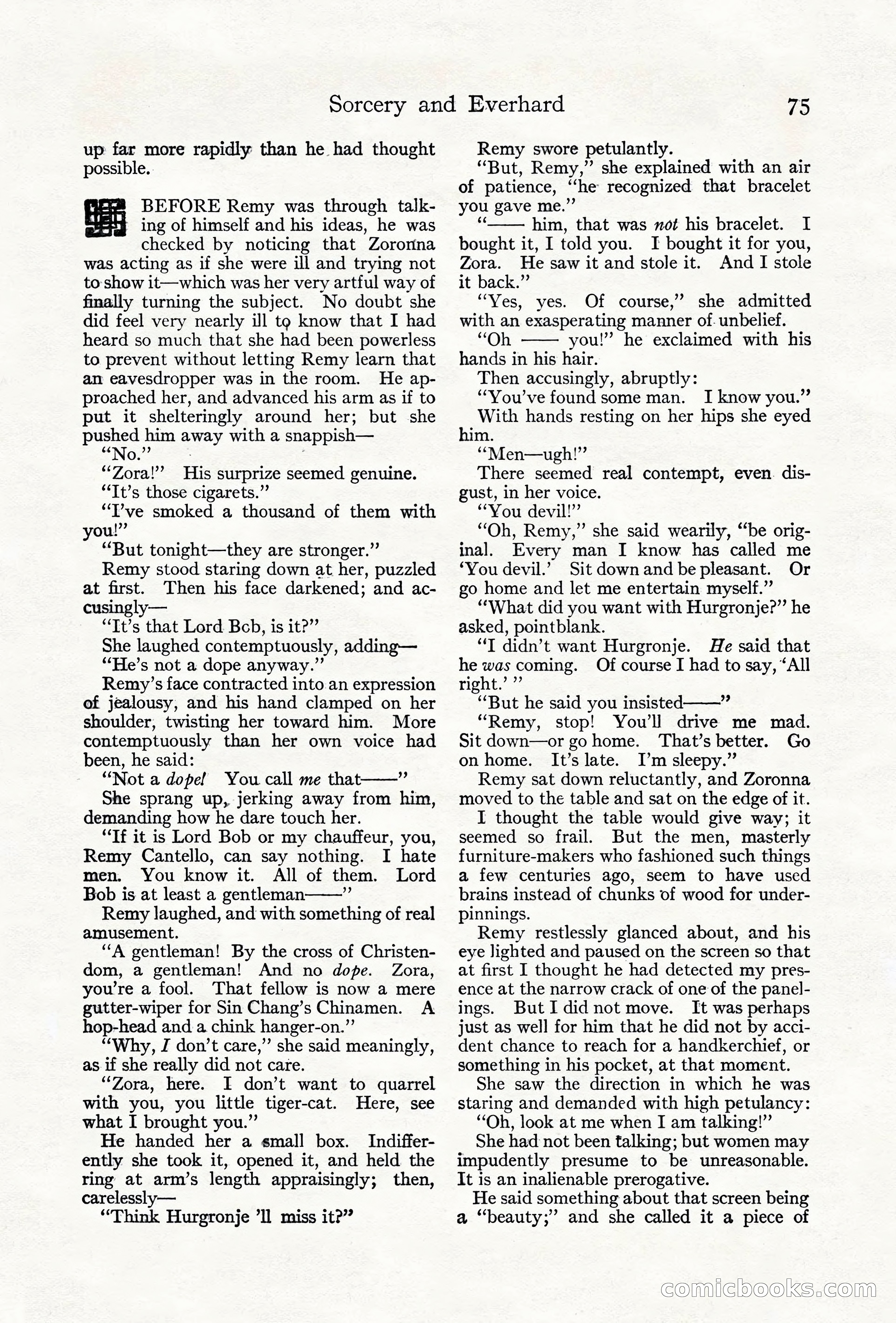 Adventure Magazine Cover, June 18, 1921 — page 85 of 204