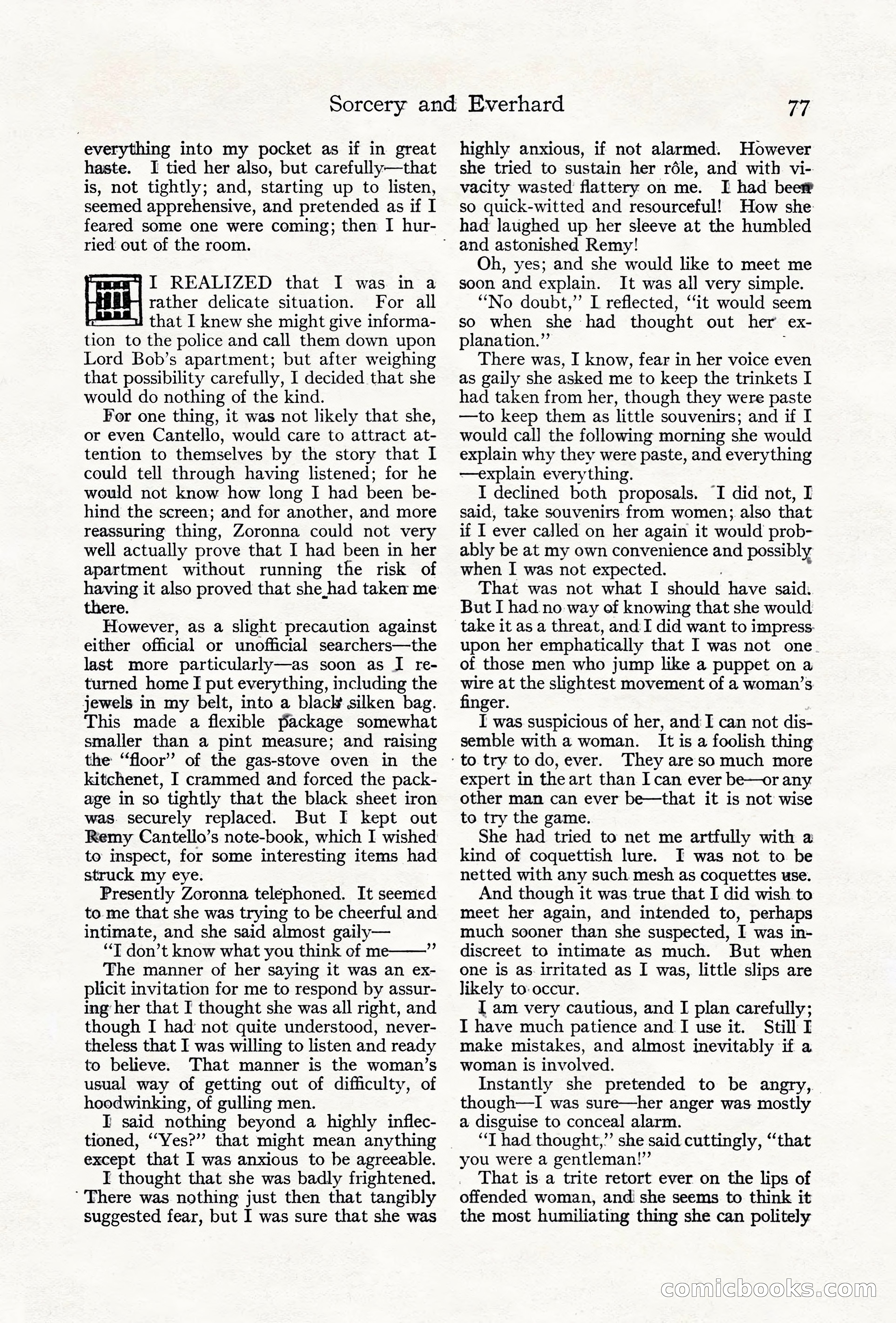 Adventure Magazine Cover, June 18, 1921 — page 87 of 204