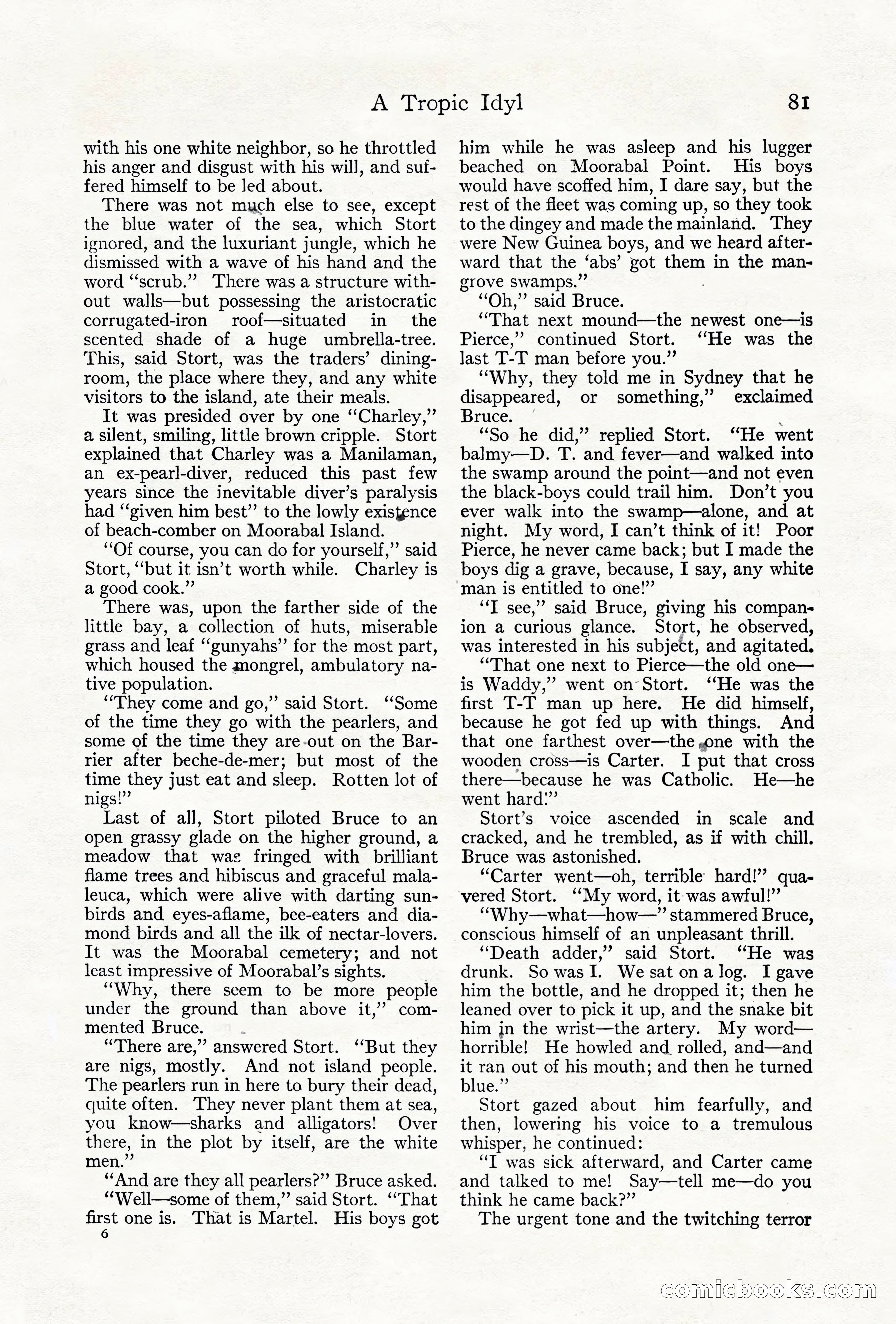 Adventure Magazine Cover, June 18, 1921 — page 91 of 204