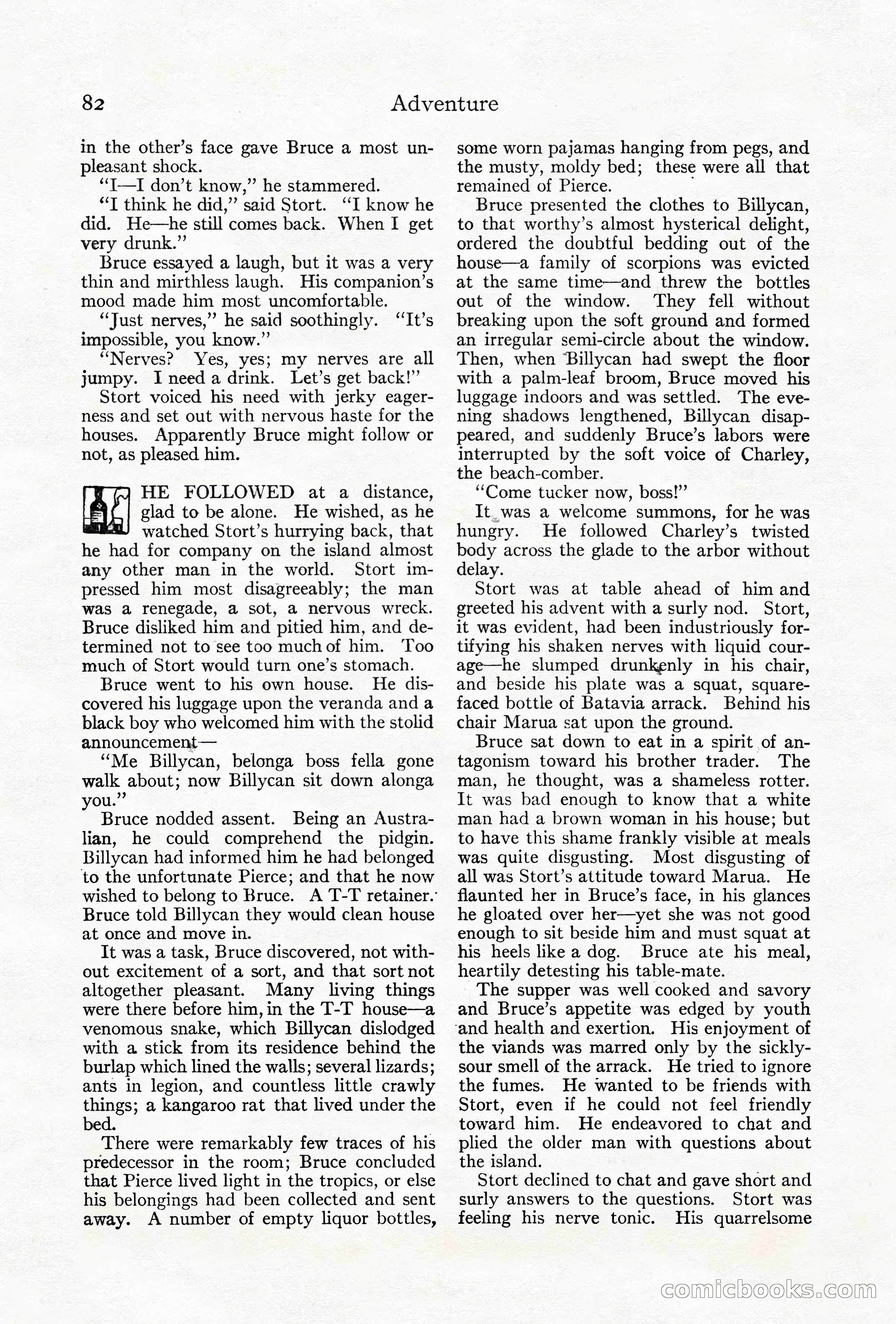 Adventure Magazine Cover, June 18, 1921 — page 92 of 204
