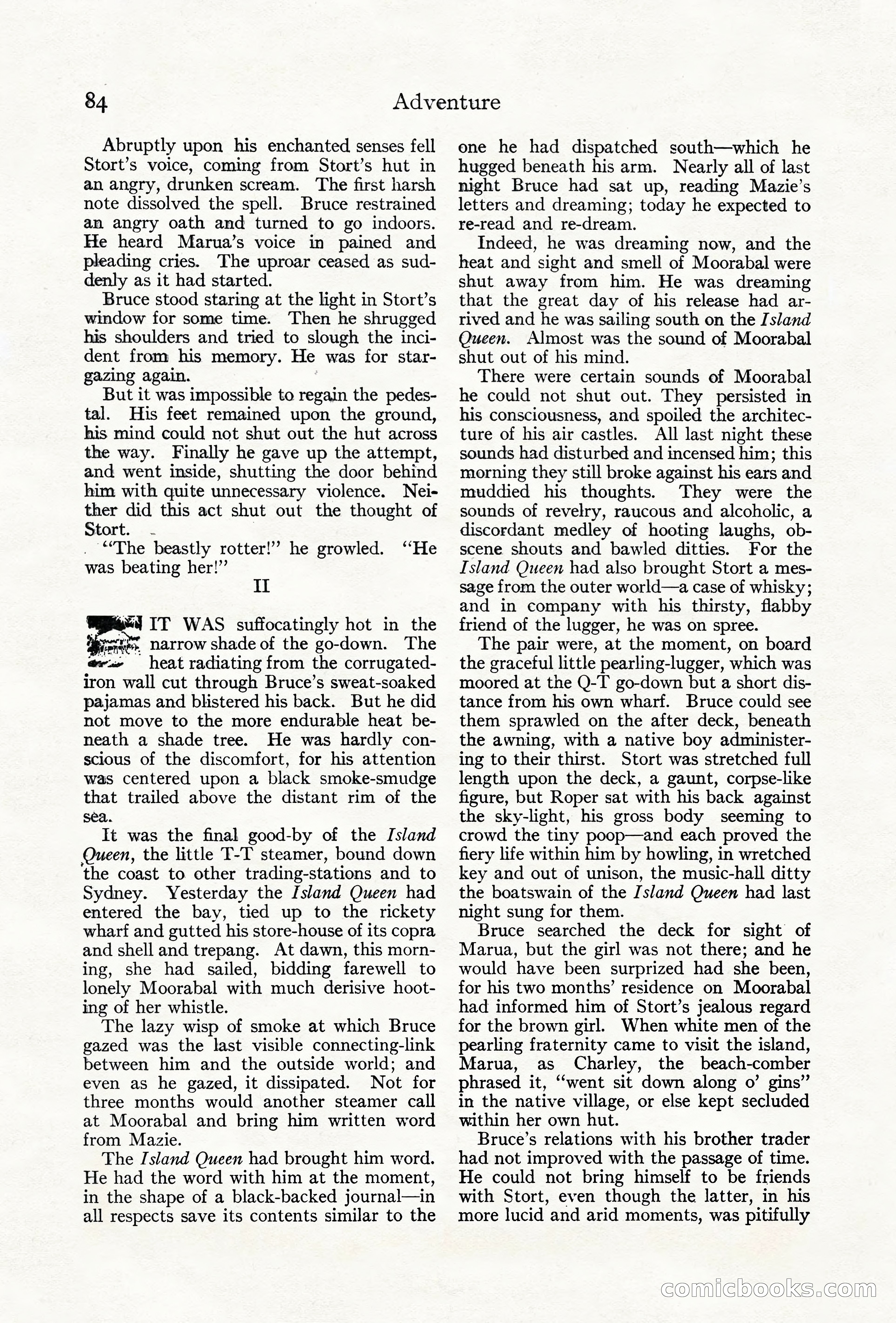 Adventure Magazine Cover, June 18, 1921 — page 94 of 204