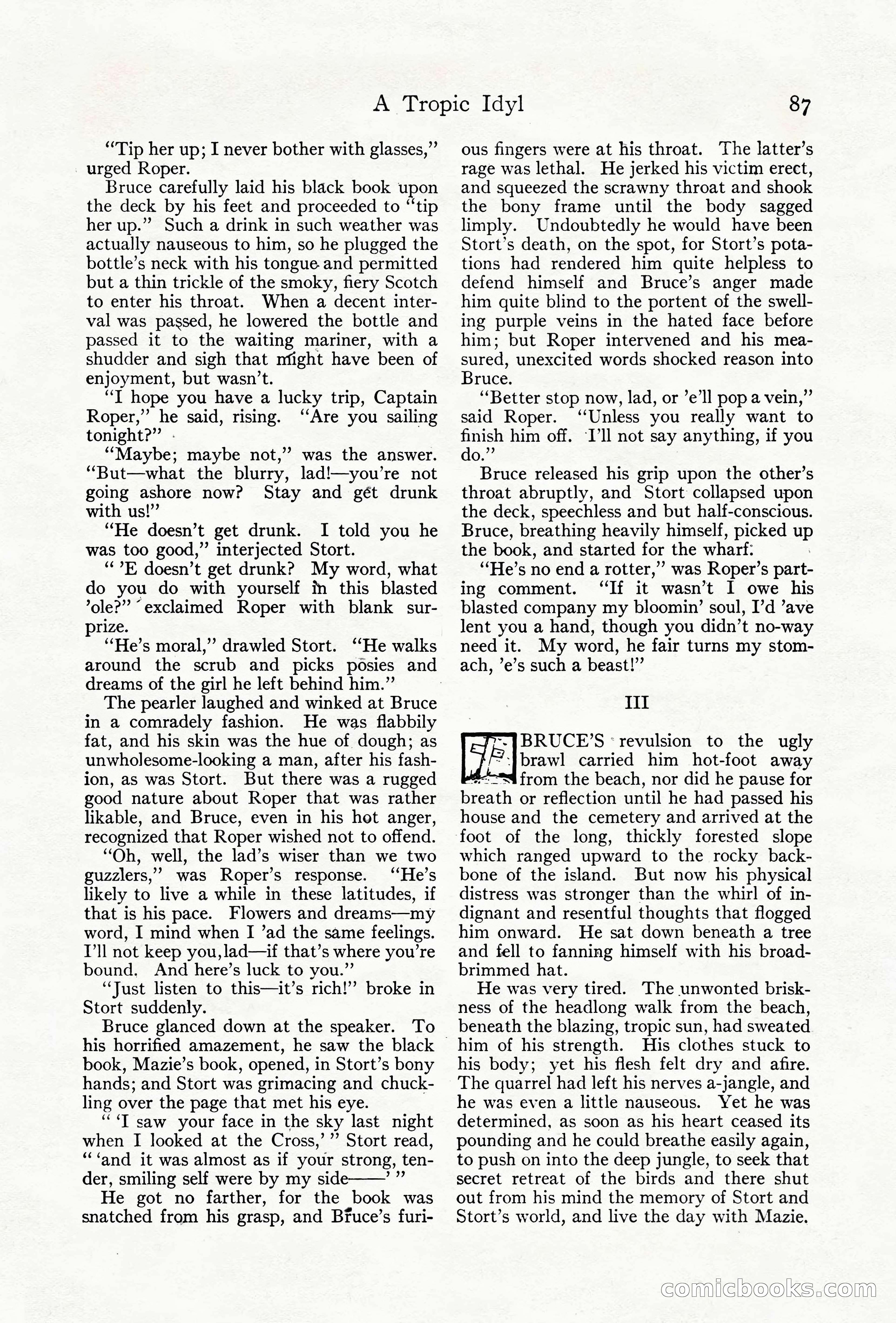 Adventure Magazine Cover, June 18, 1921 — page 97 of 204