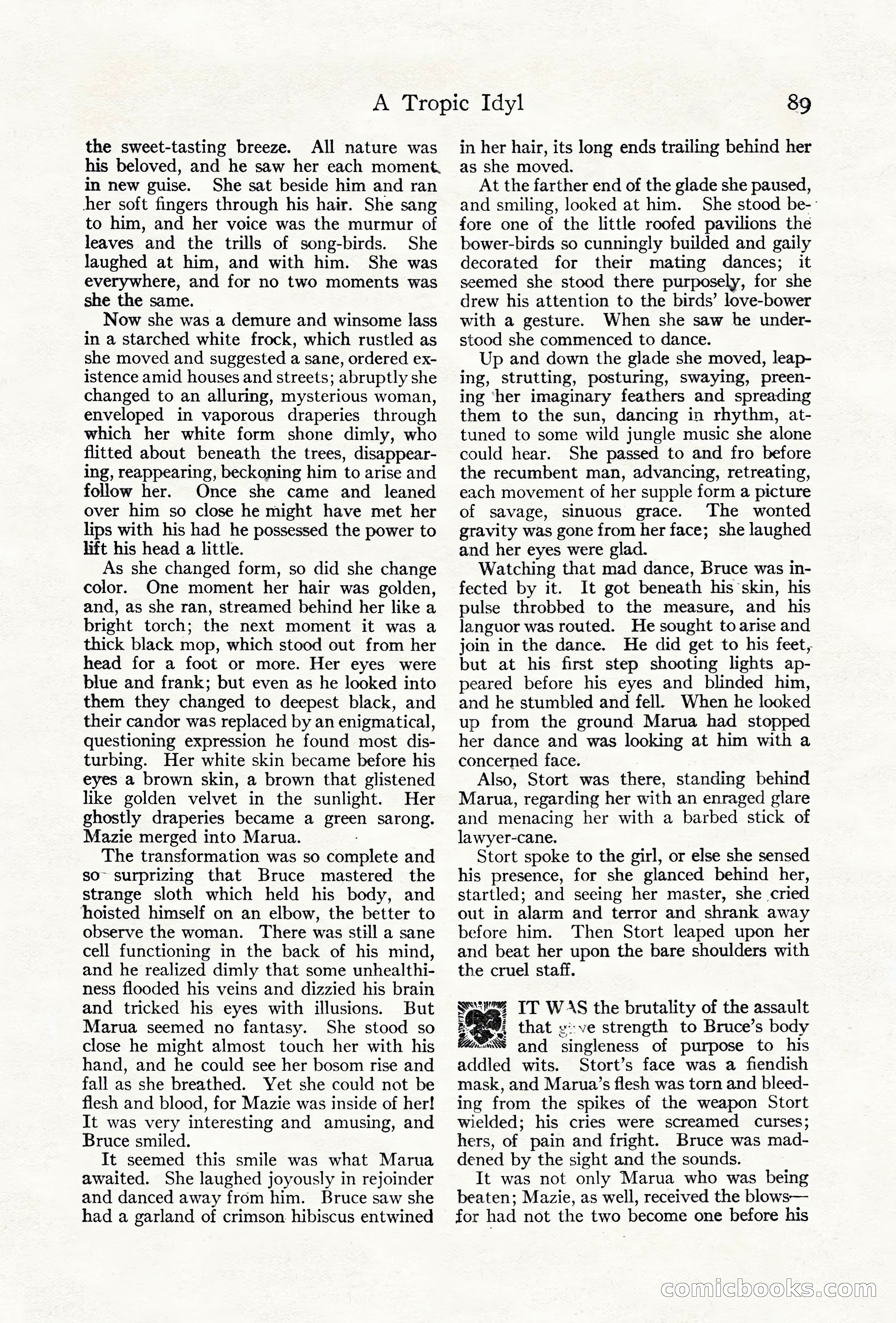 Adventure Magazine Cover, June 18, 1921 — page 99 of 204