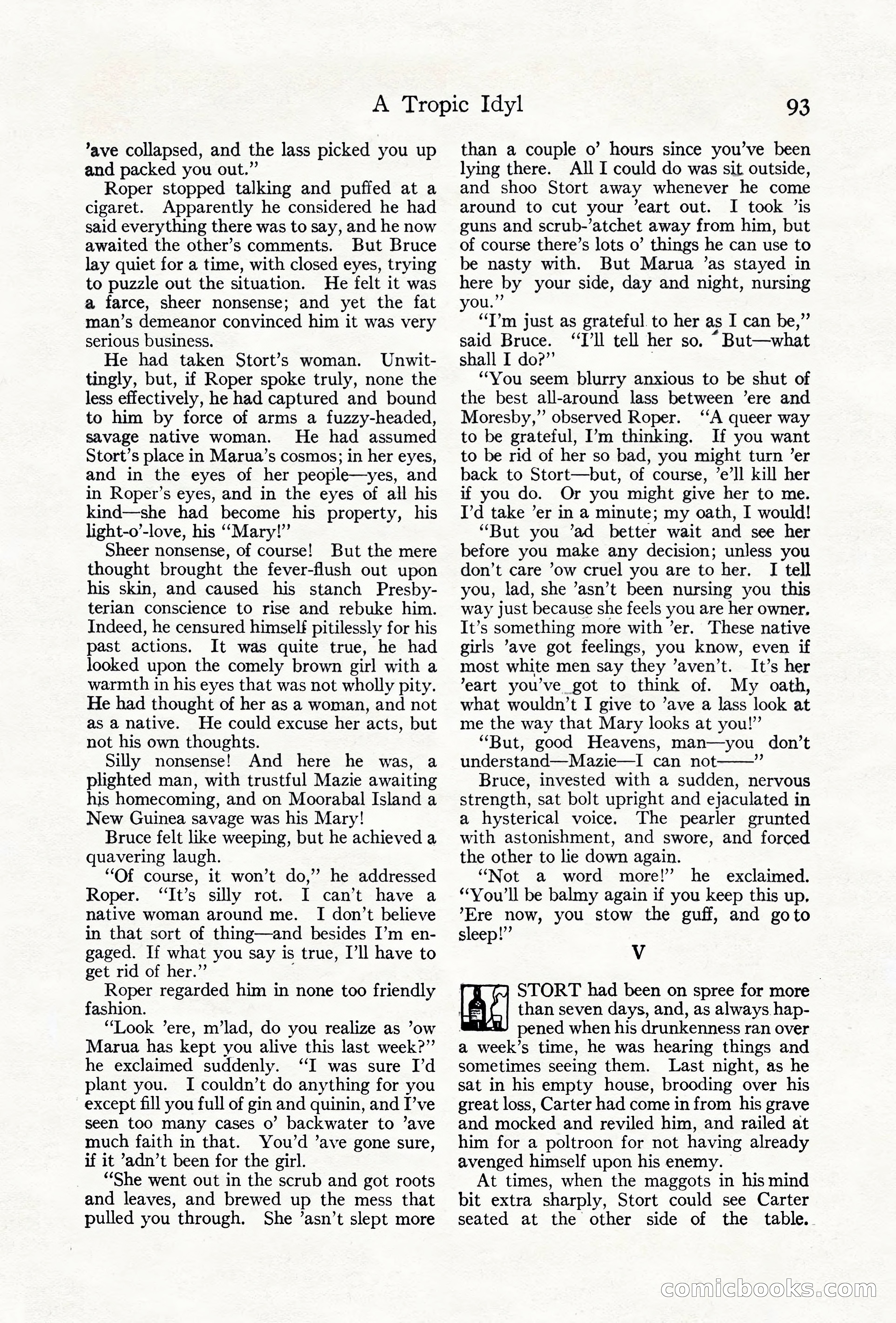 Adventure Magazine Cover, June 18, 1921 — page 103 of 204