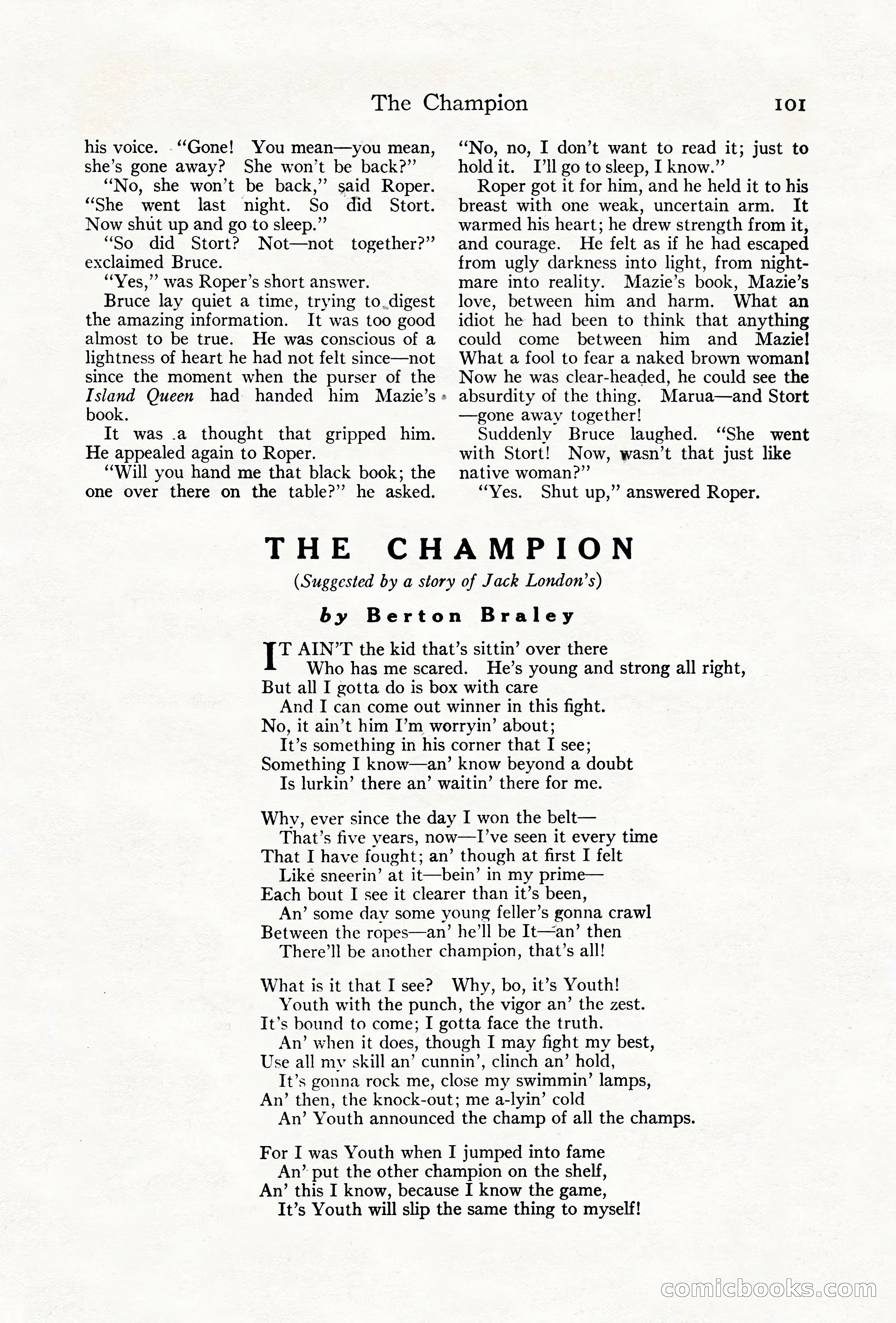 Adventure Magazine Cover, June 18, 1921 — page 111 of 204