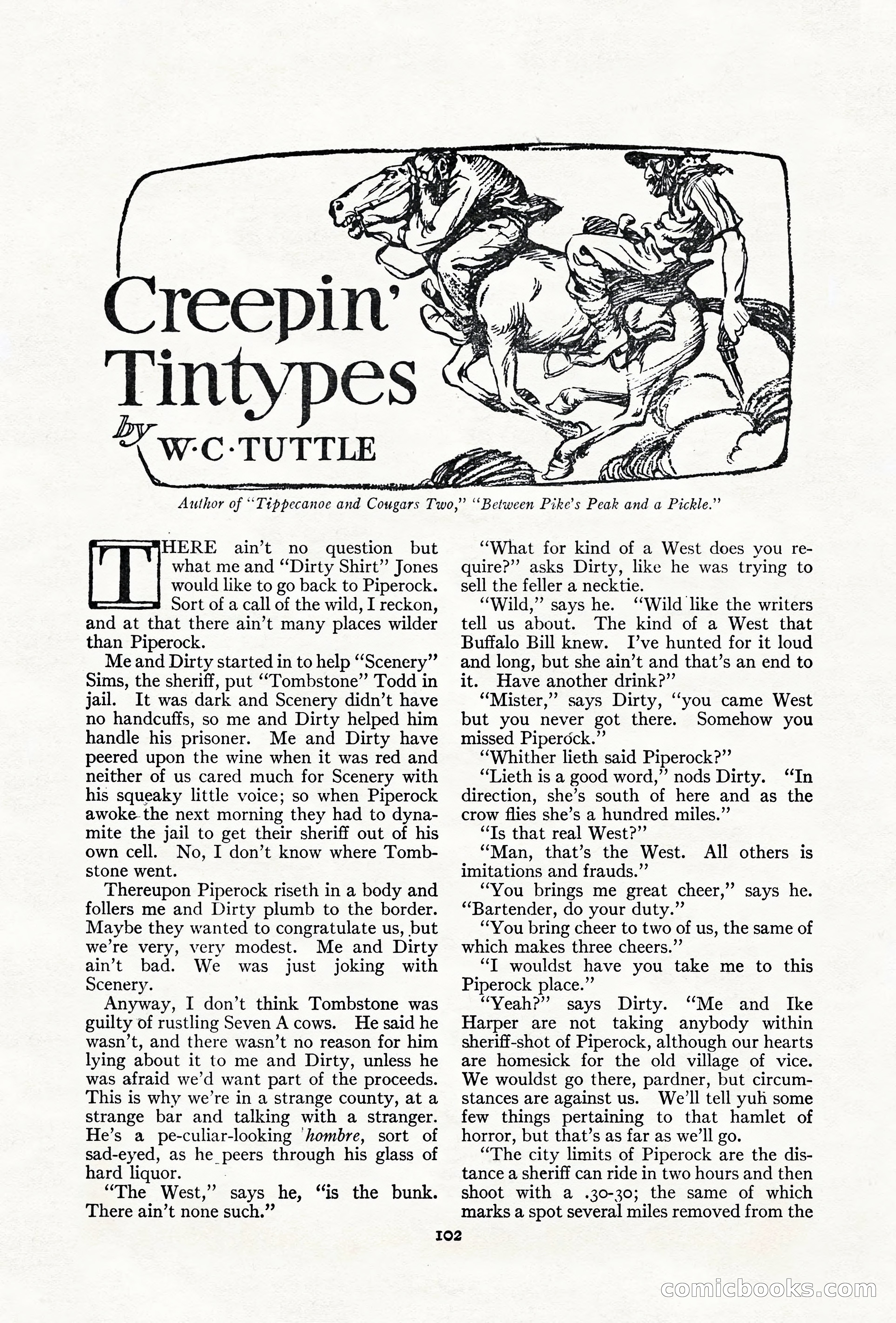 Adventure Magazine Cover, June 18, 1921 — page 112 of 204