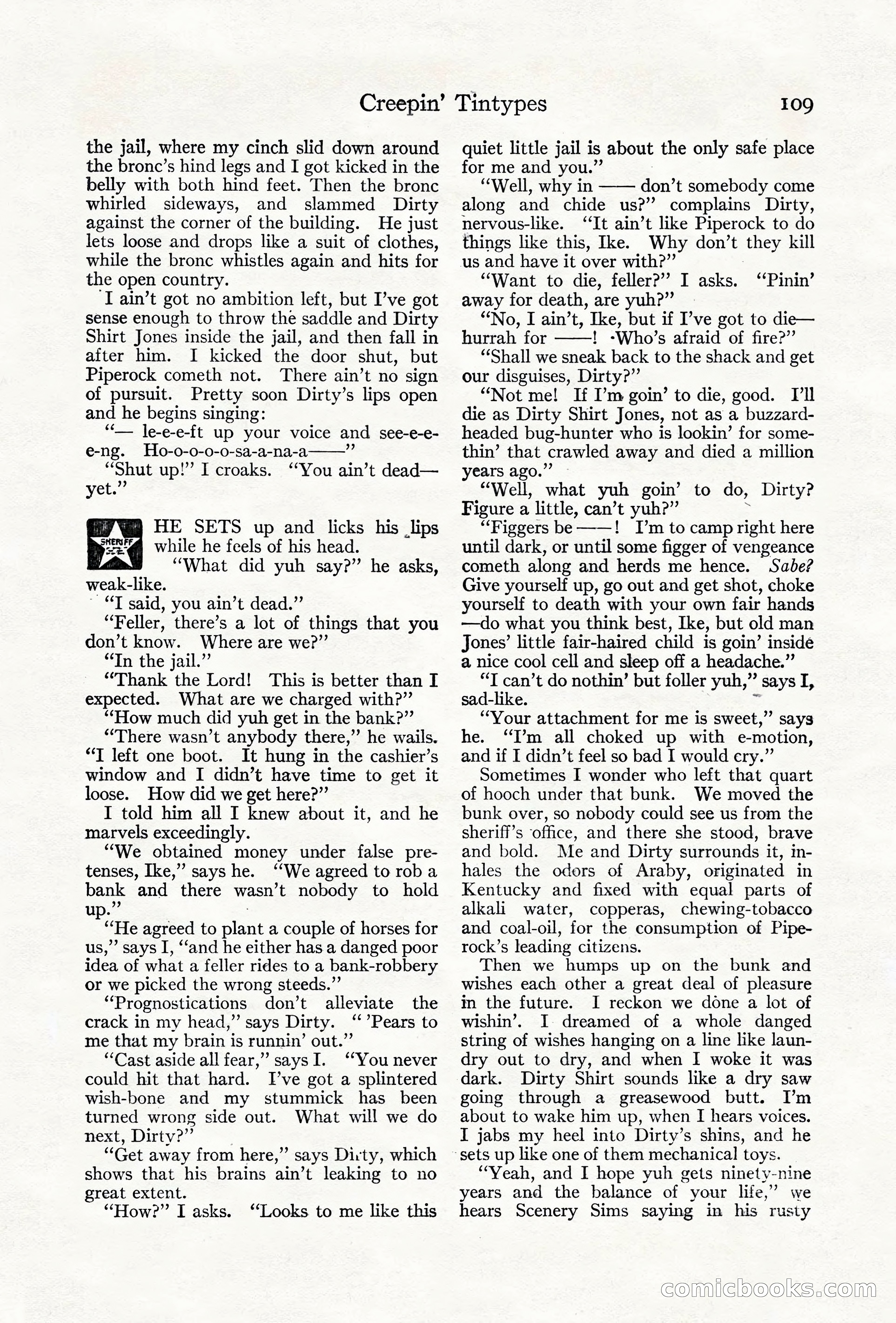 Adventure Magazine Cover, June 18, 1921 — page 119 of 204