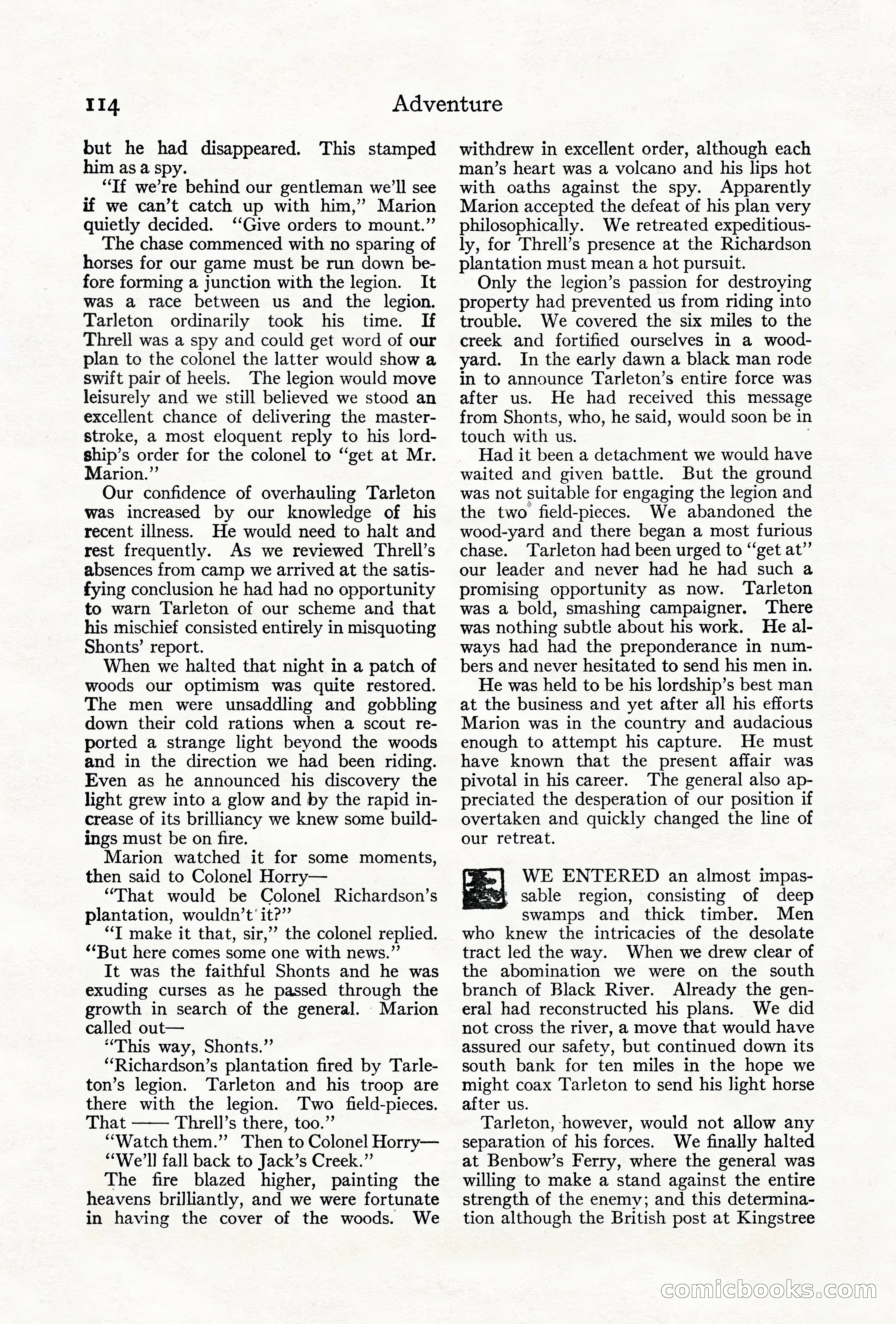 Adventure Magazine Cover, June 18, 1921 — page 124 of 204
