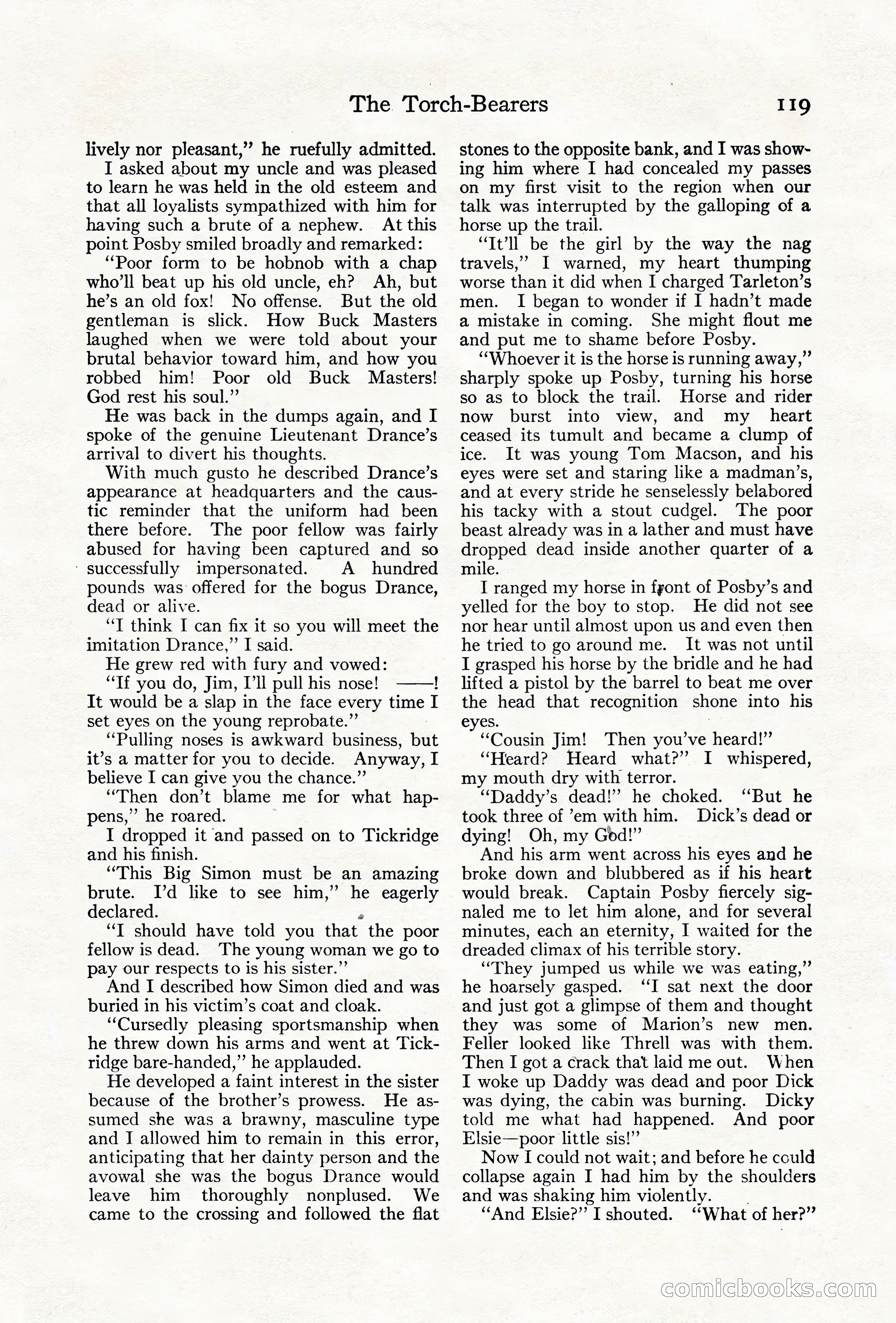 Adventure Magazine Cover, June 18, 1921 — page 129 of 204