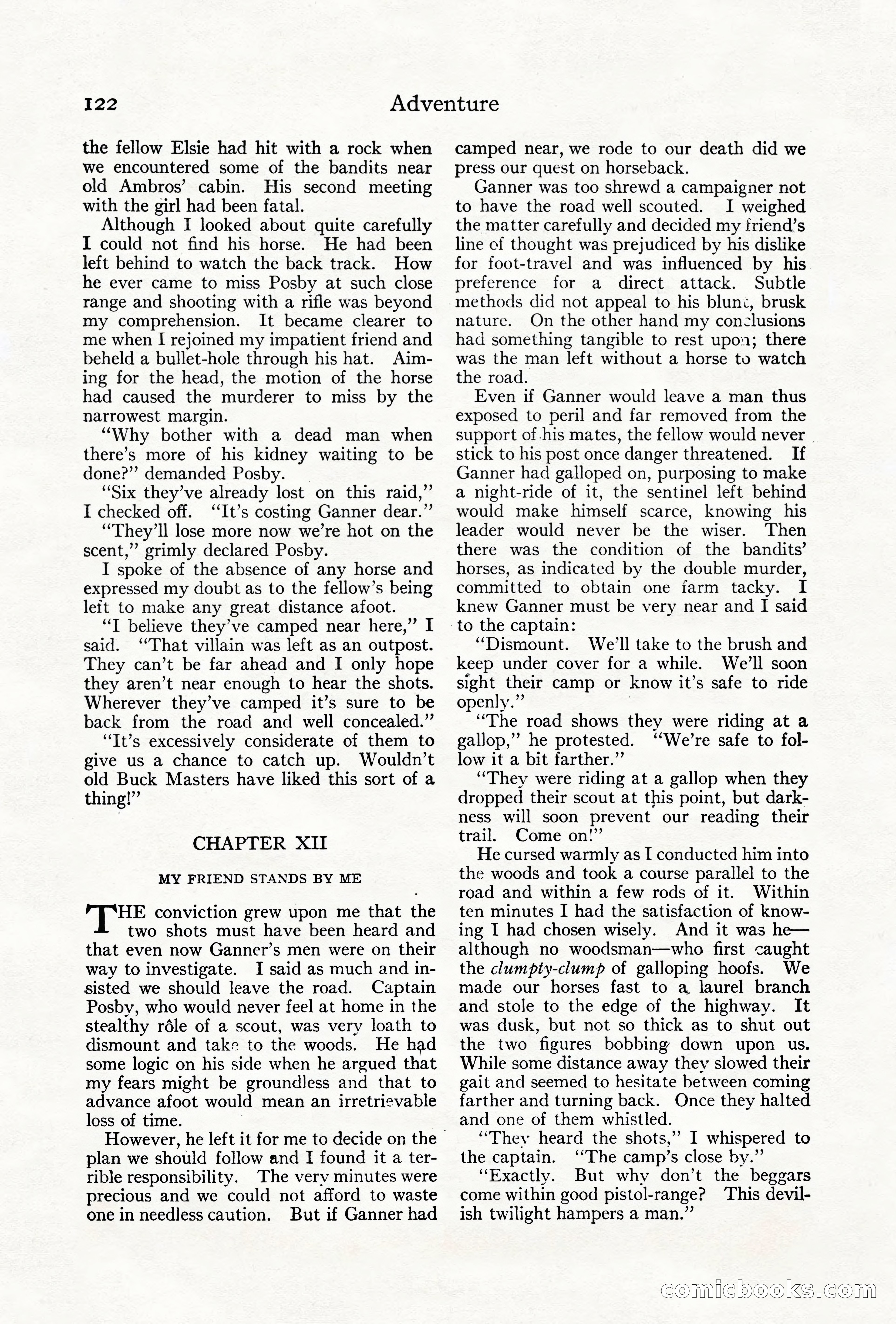 Adventure Magazine Cover, June 18, 1921 — page 132 of 204